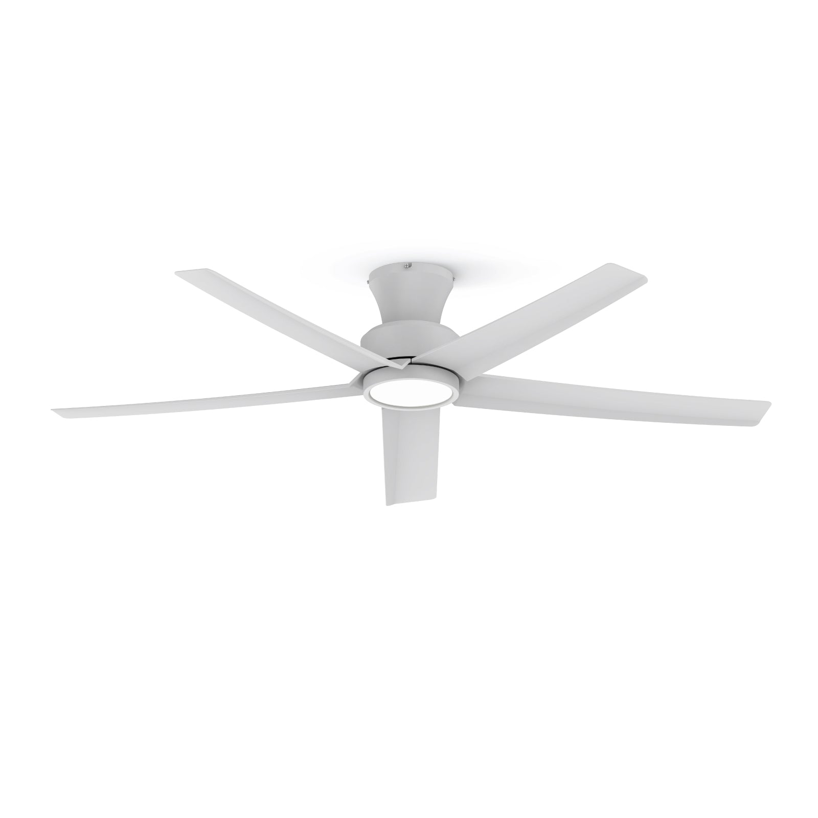 52-Inch Flush Mount Ceiling Fan with LED Lights