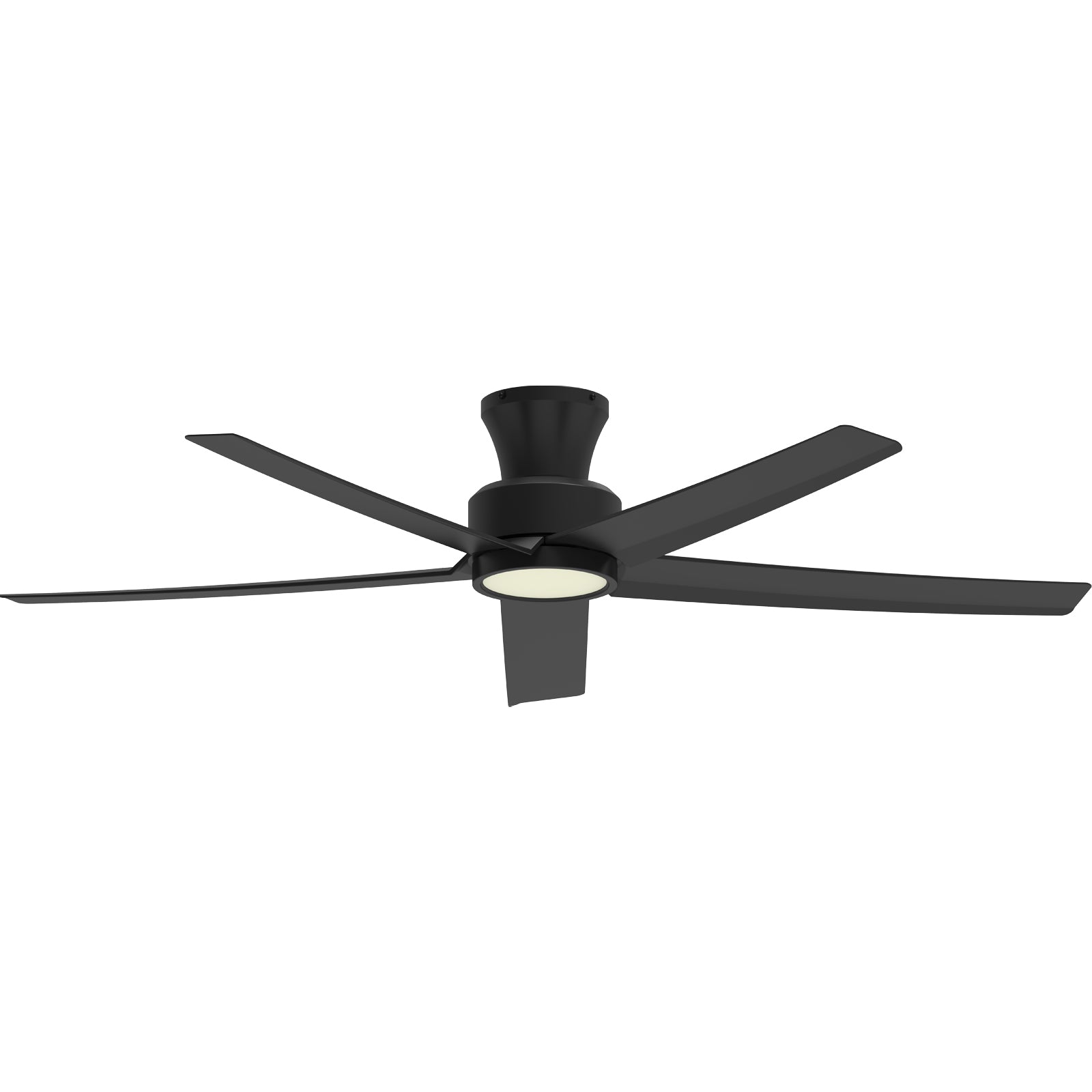 52-Inch Flush Mount Ceiling Fan with LED Lights