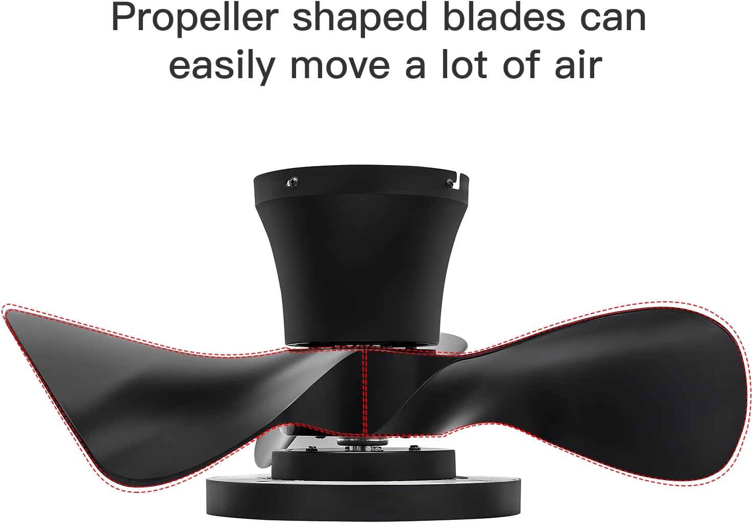 22 Inch Modern LED Ceiling Fan