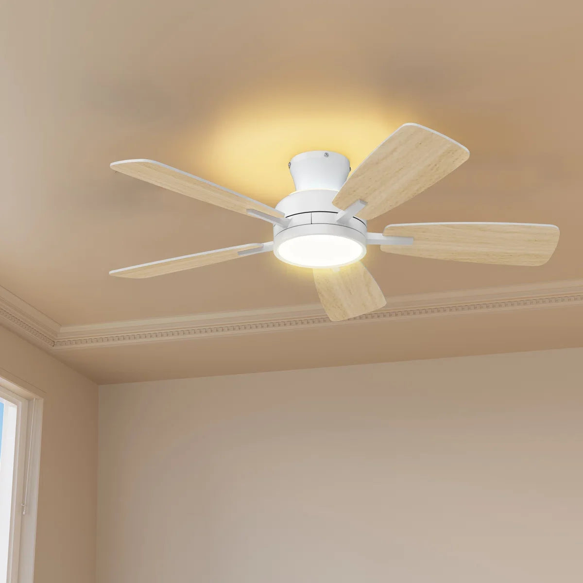 46 Inch Dimmable Reversible Flush Mount Ceiling Light