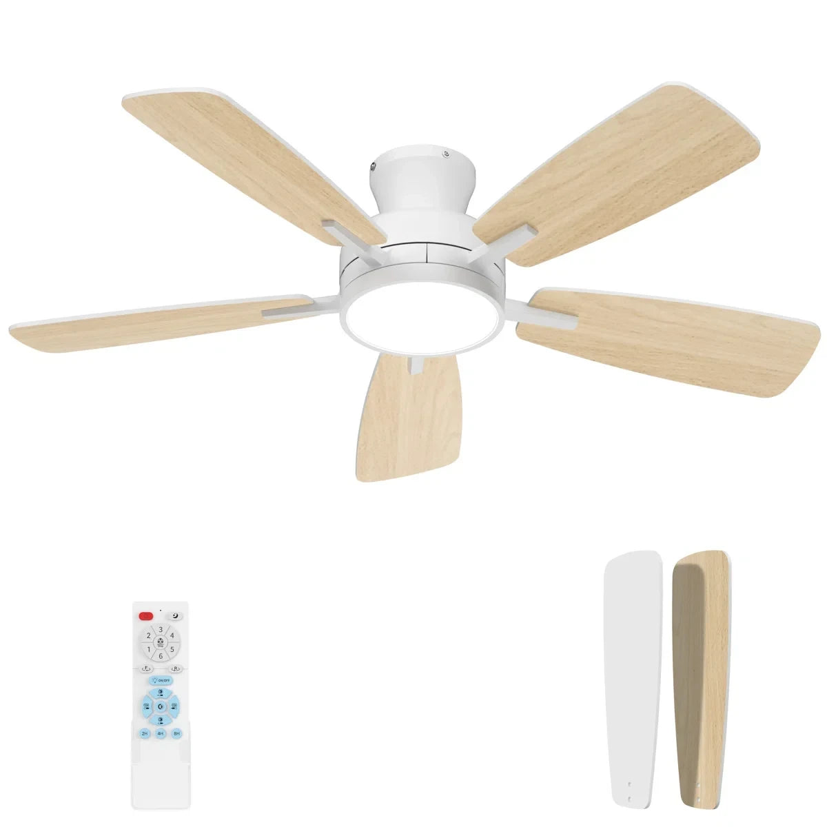 46“ Low Profile LED Ceiling Fan with Back Light