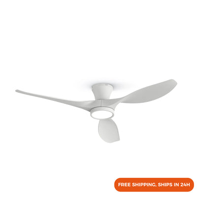 52" Low Profile Ceiling Fan with Light with Remote Control