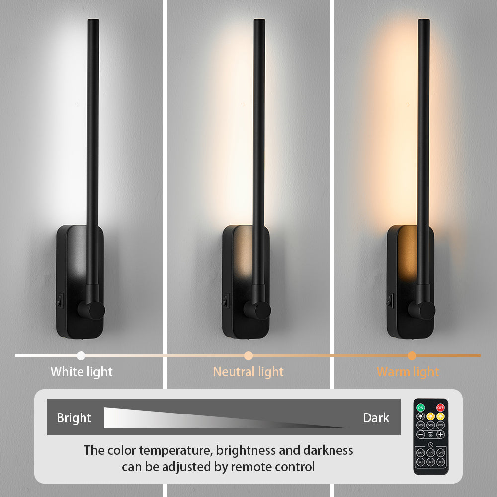 Modern Battery Operated Wall Sconces with Remote Control