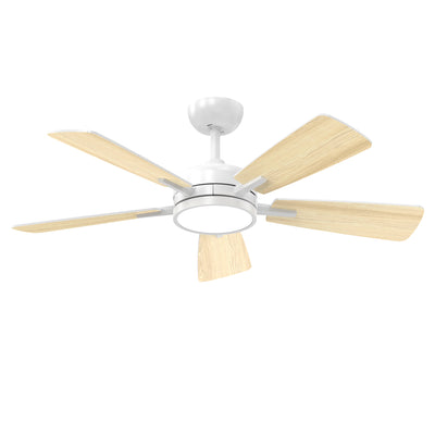 46" Classic Fan Lighting with Downrod, White