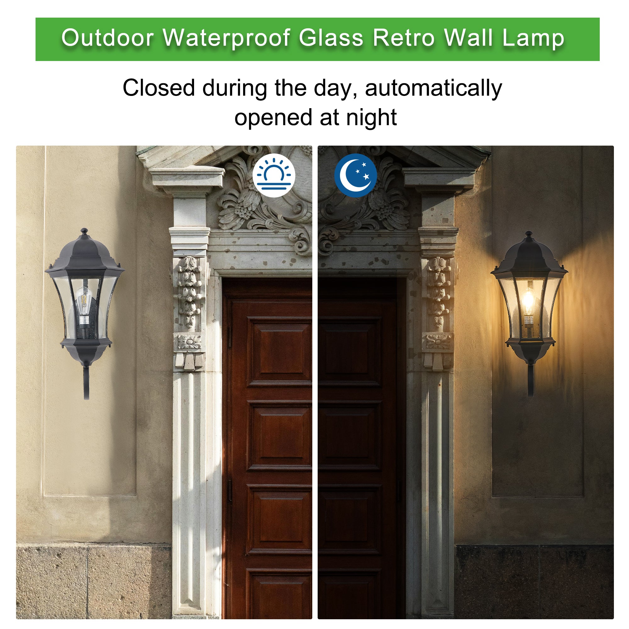 Vintage Wall-Mounted Outdoor Lantern Light