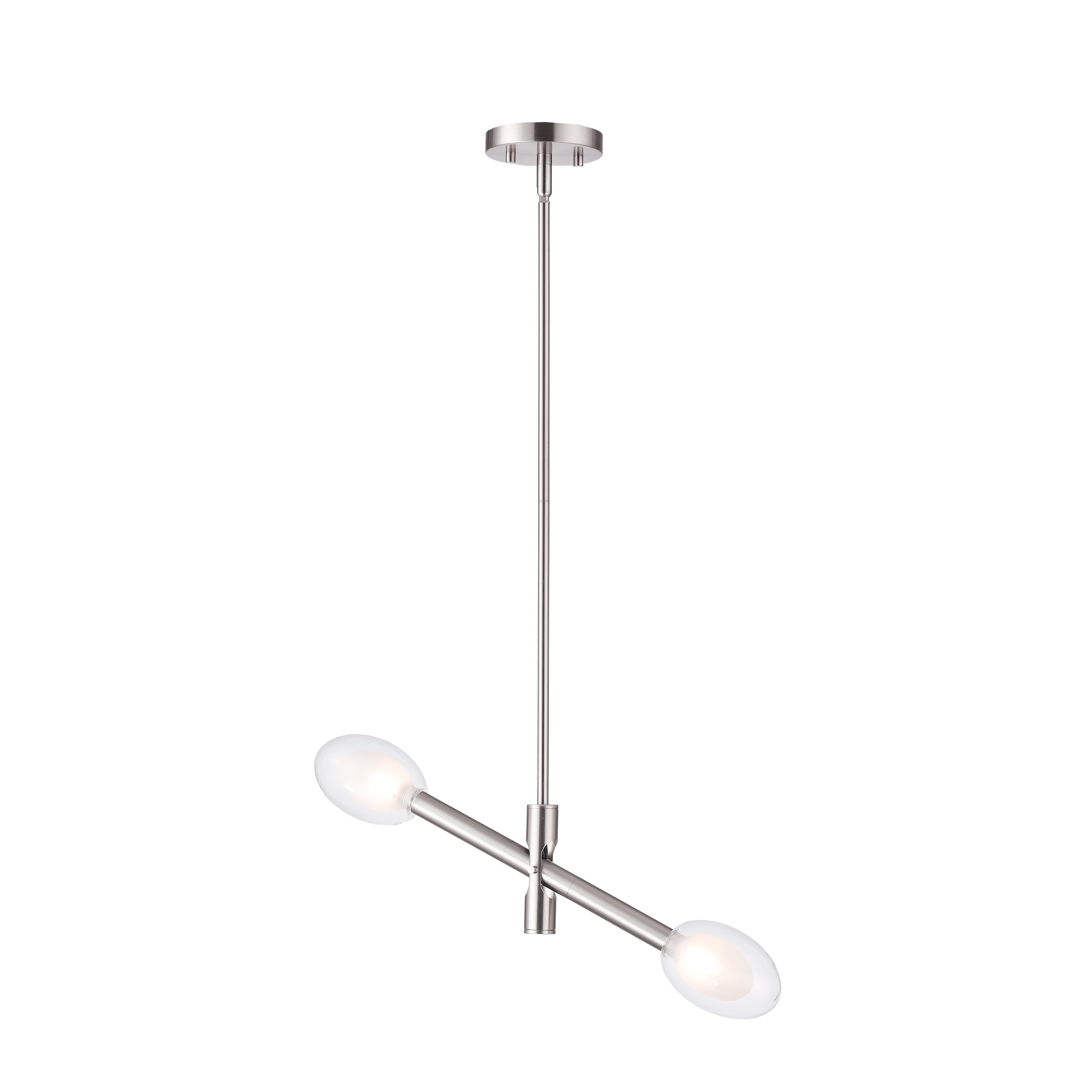 Double-glazed Glass Swing Arm Chandelier