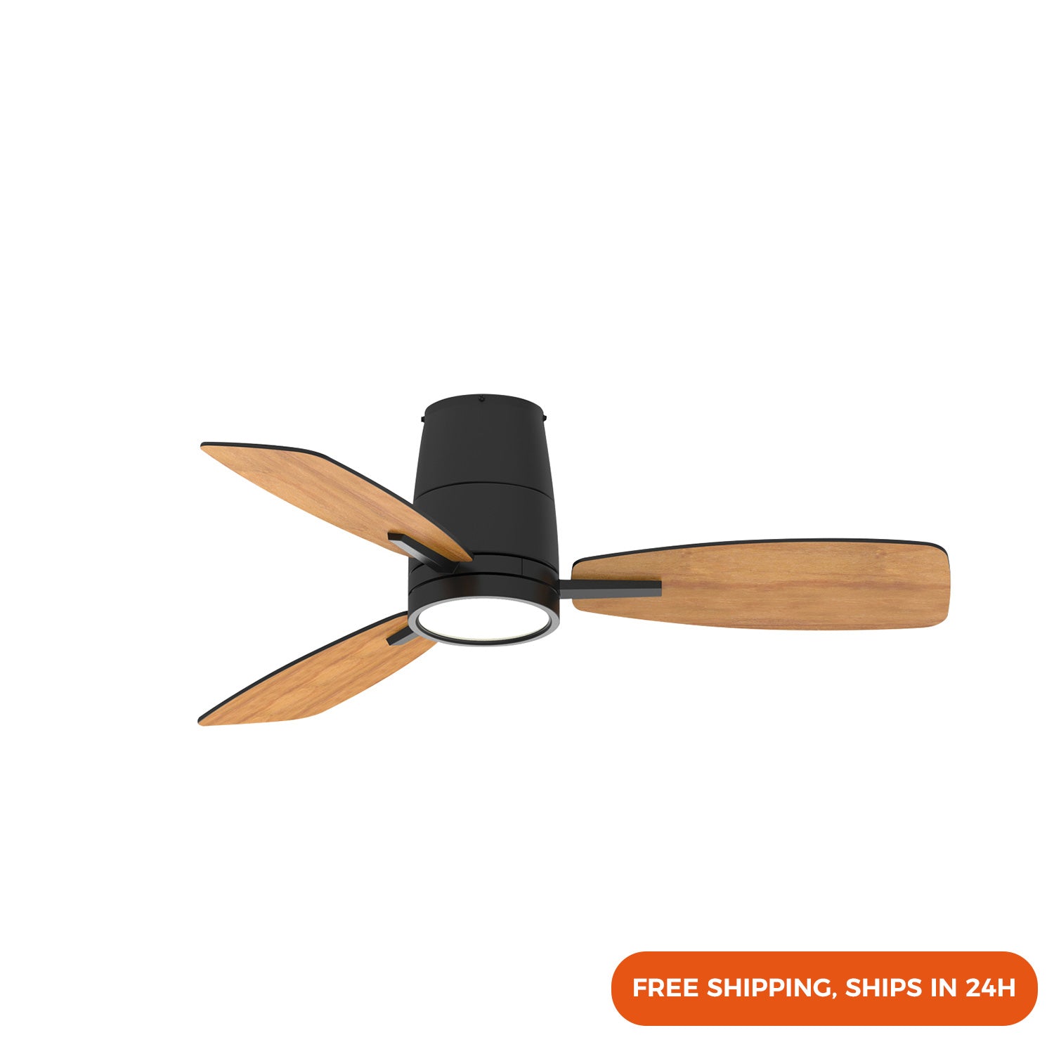 42" Modern Ceiling Fan with Light – Quiet Motor, 3 Color Modes, Perfect for Bedroom