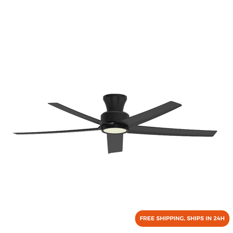 W5 52" Low Profile LED Ceiling Fan Stepless Color Temperature