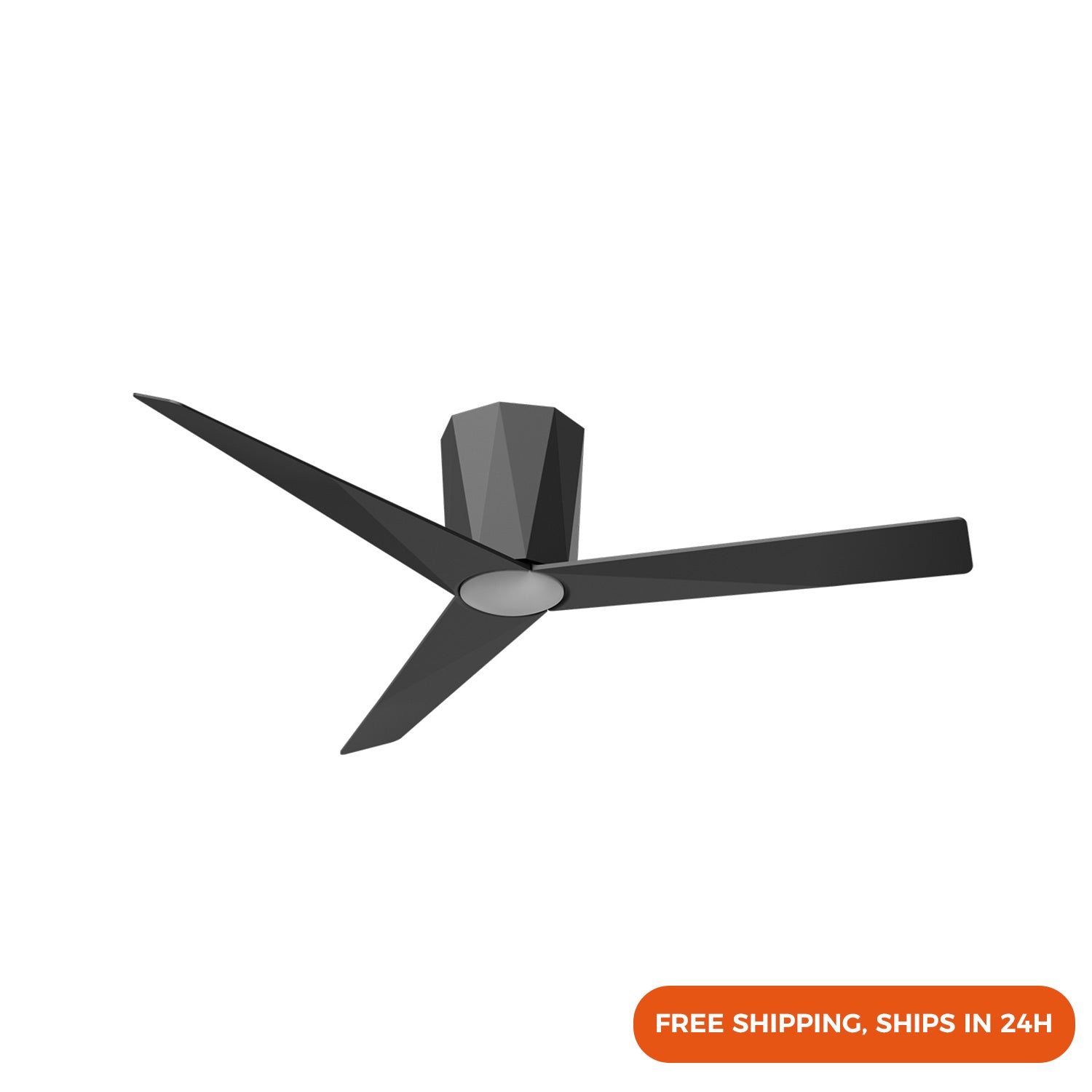 52" Fan Lighting with 3 Blades, Reversible DC Motor