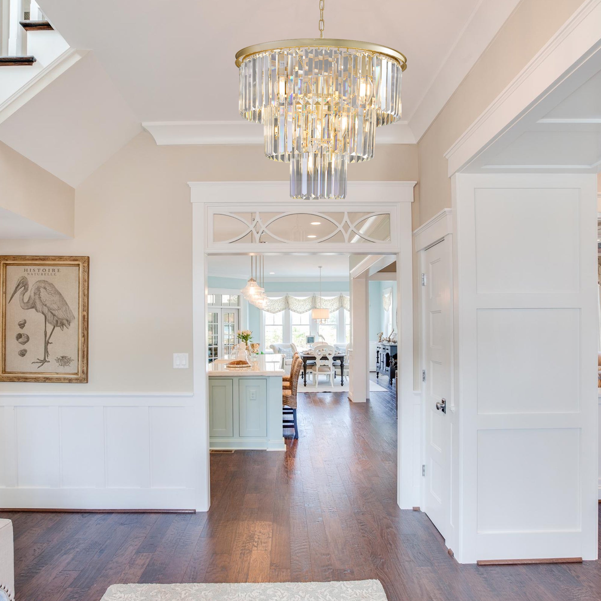 3-Tier Round Crystal Lighting Fixtures