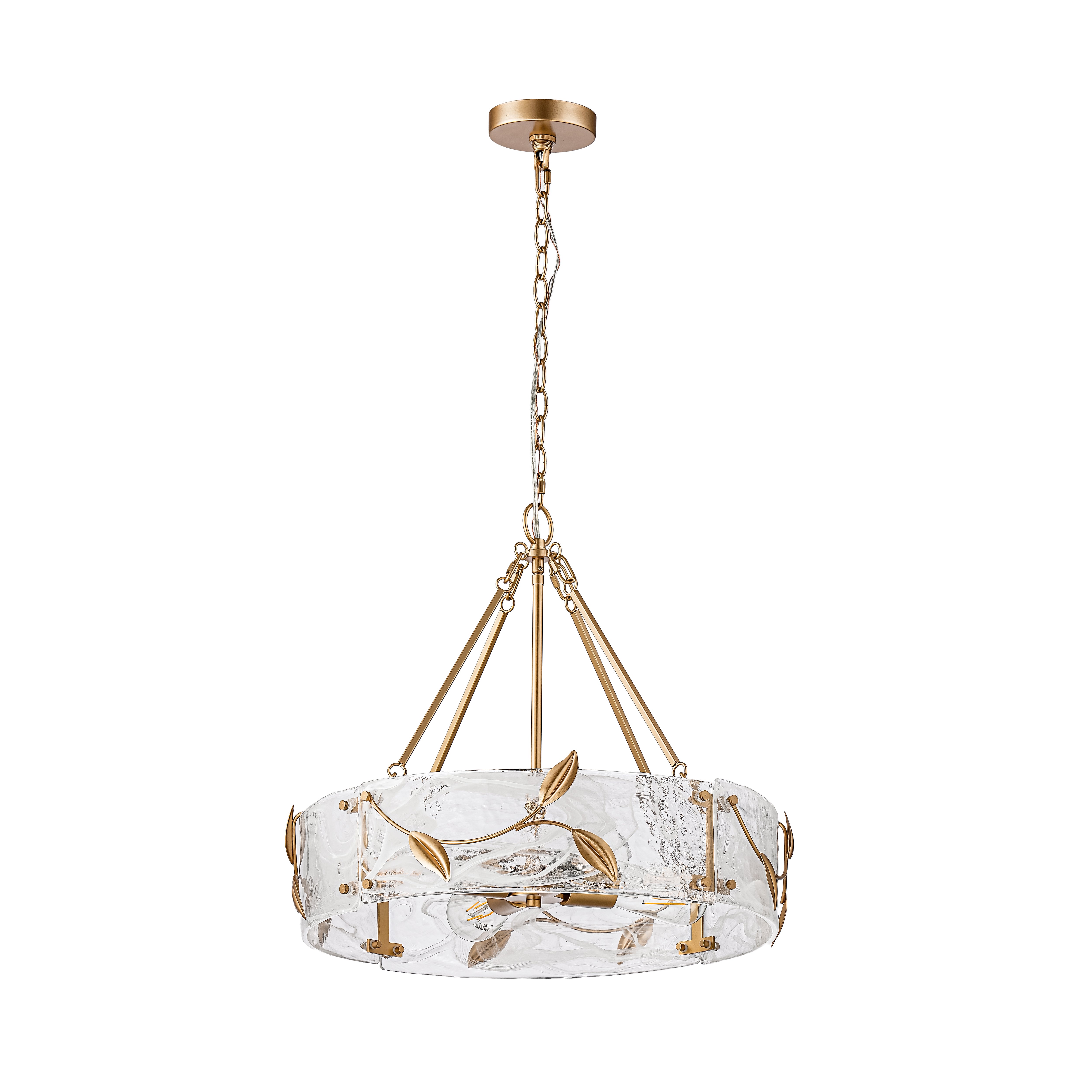 Handmade Glass Round Shape Pendant Light