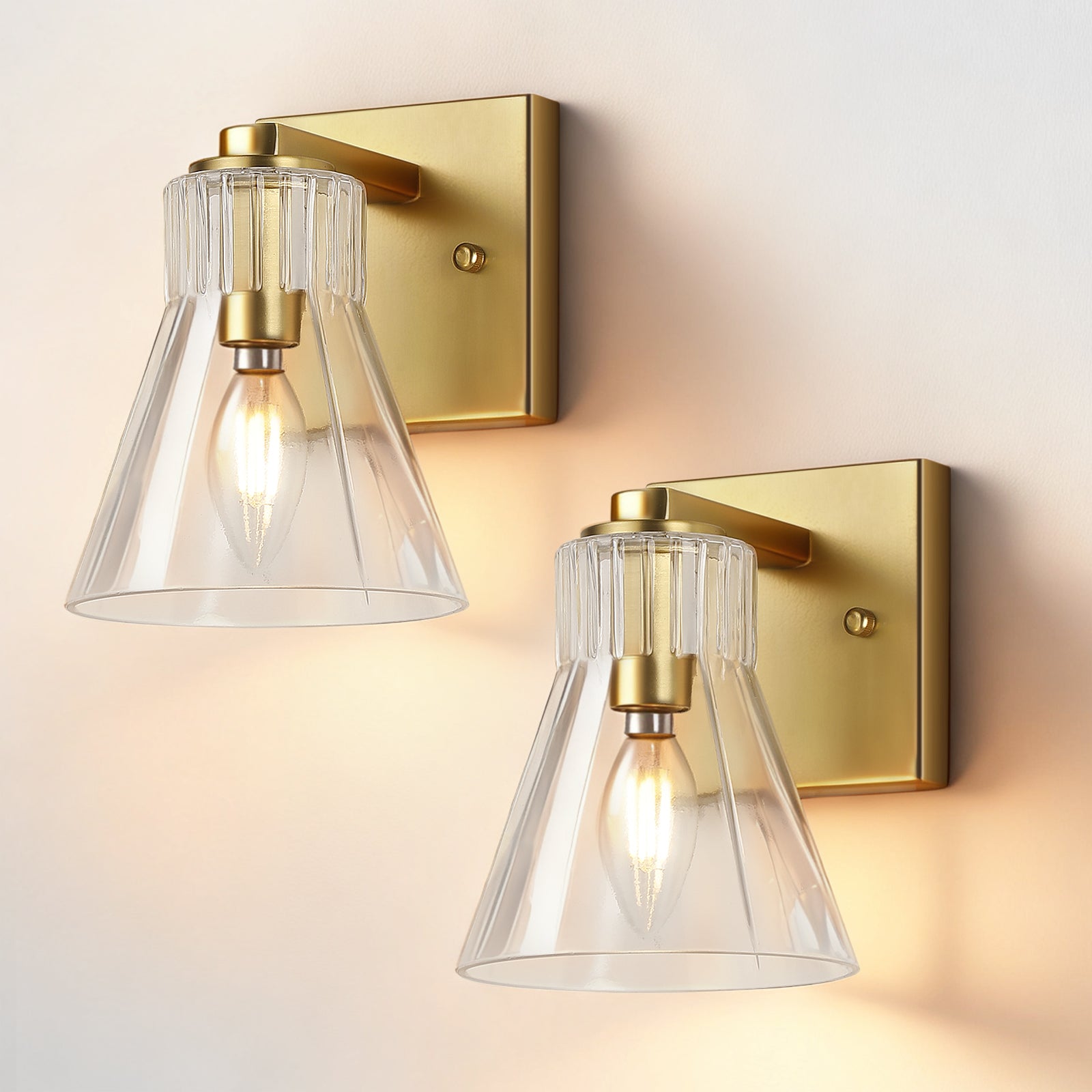 Modern Wall Light for Bathroom, Foyer, 2 Packs
