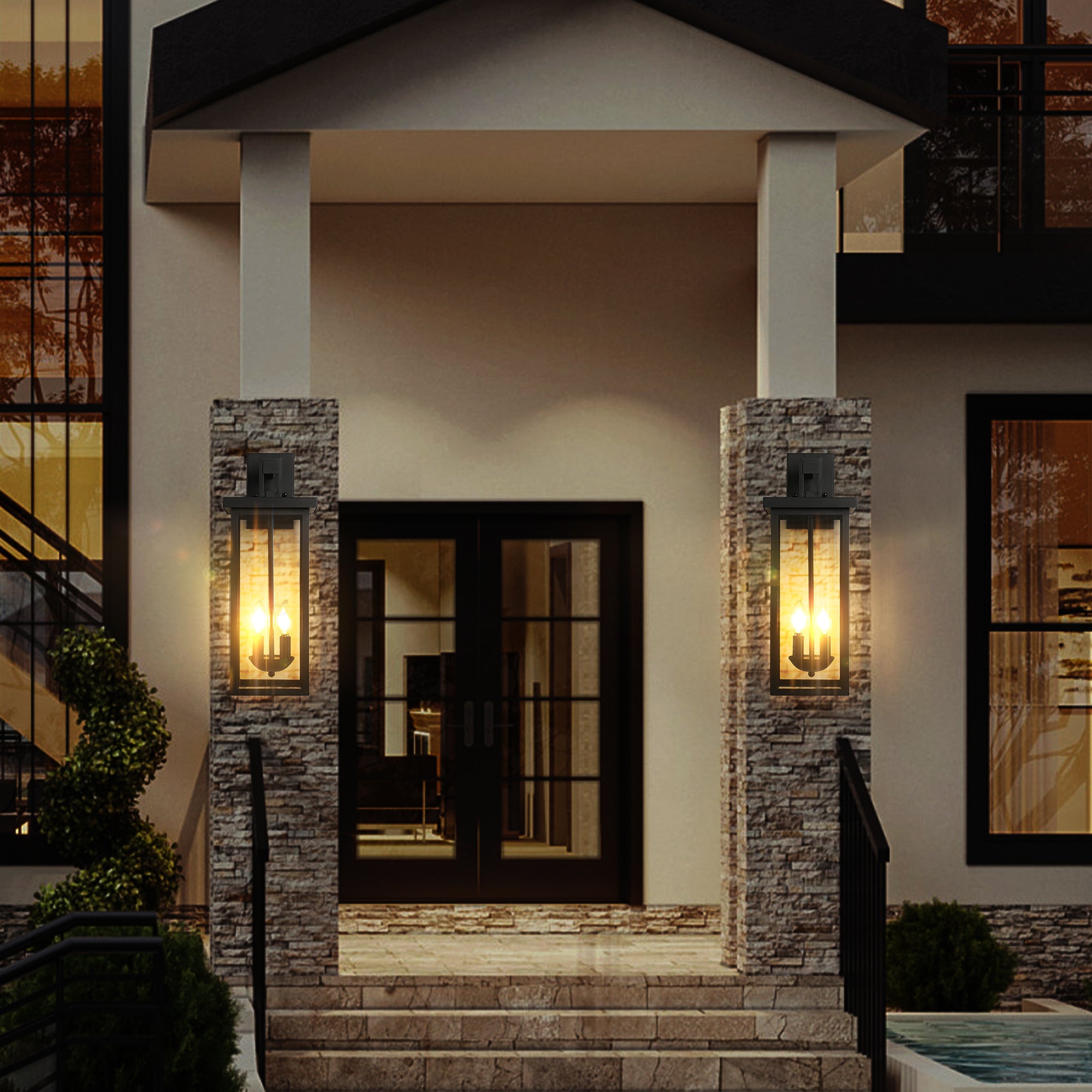 Outdoor Waterproof Porch Lighting Sensing Wall Light