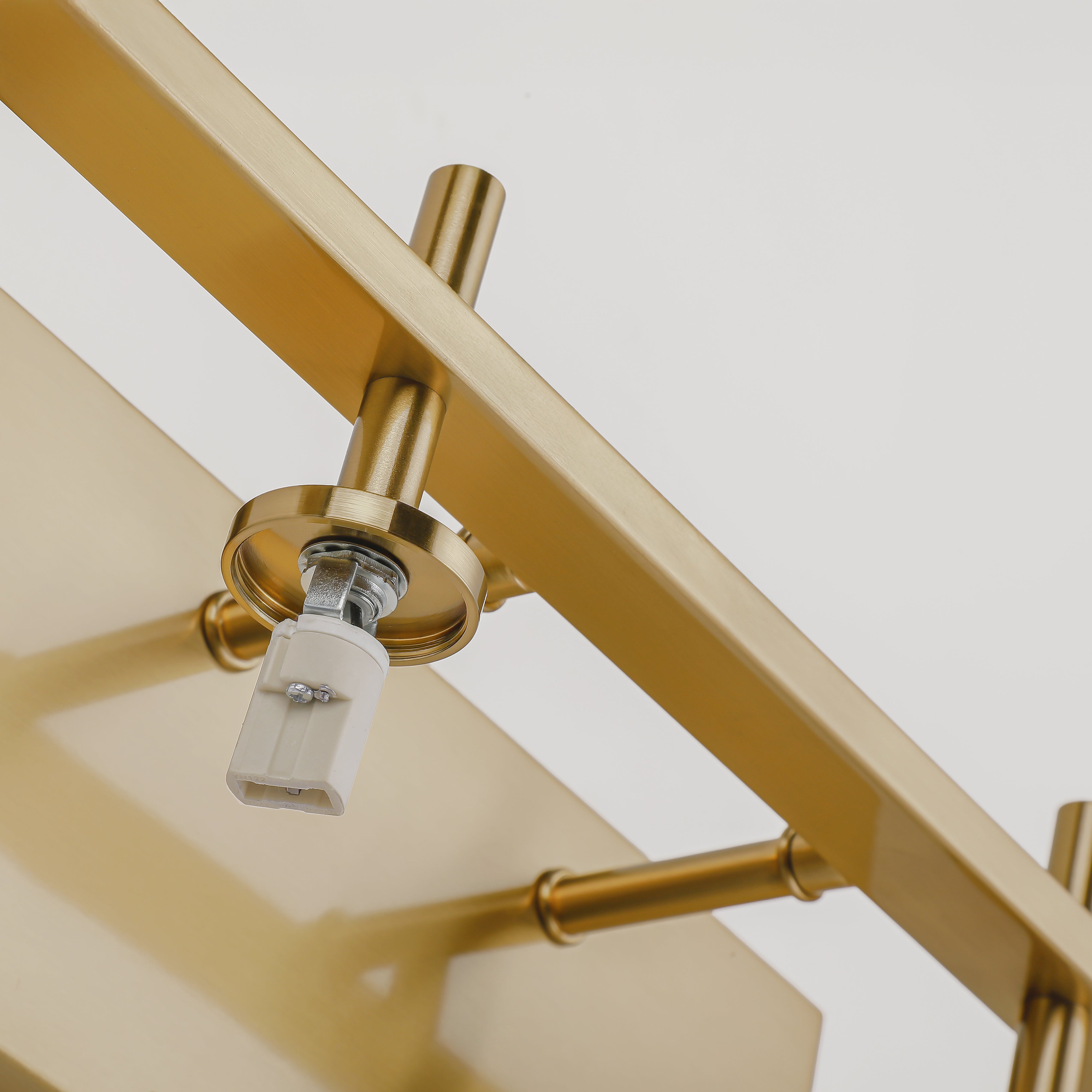 Modern Handmade Glass Wall Light Antique Brass Finish
