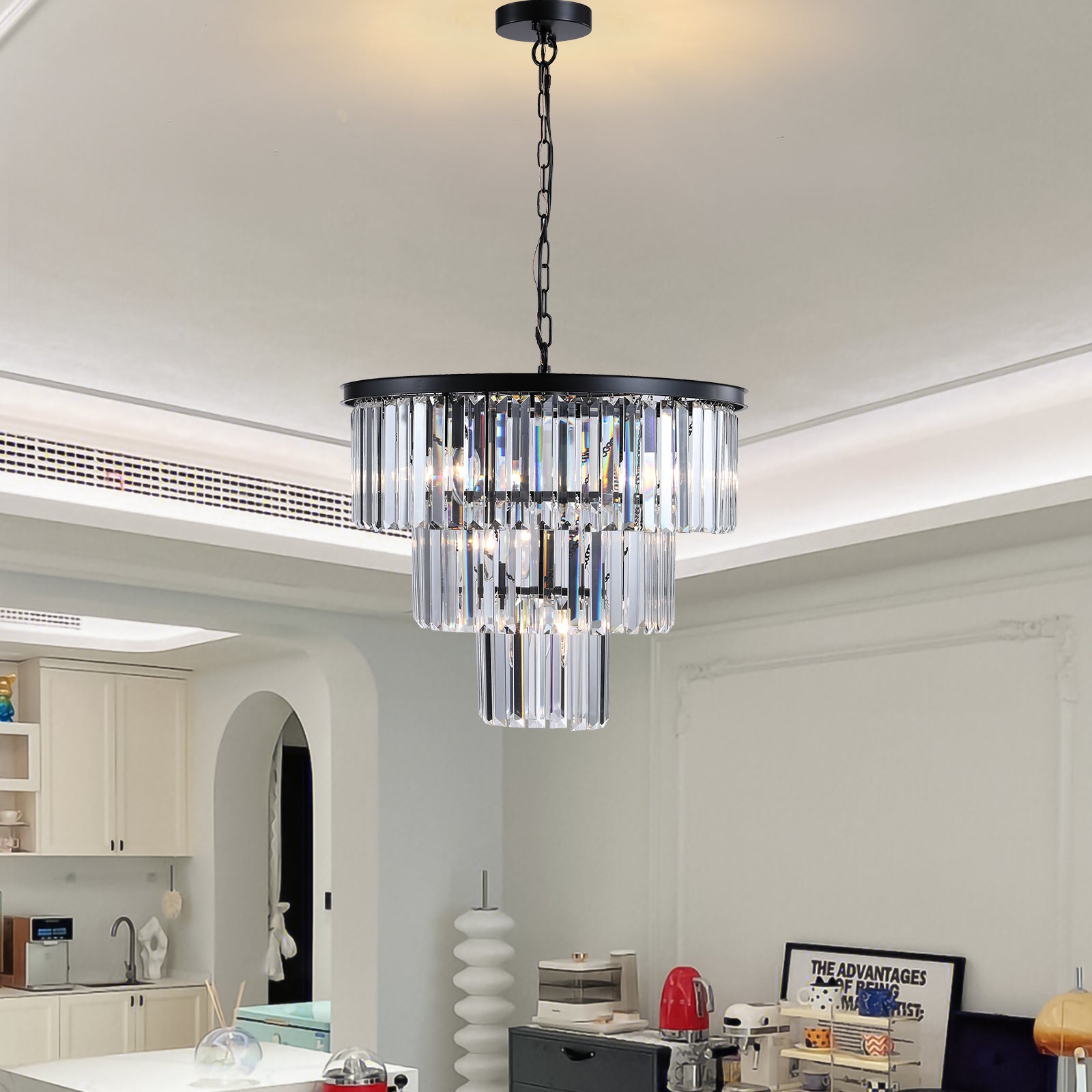 Crystal Chandeliers for Dining Room Lights Fixture