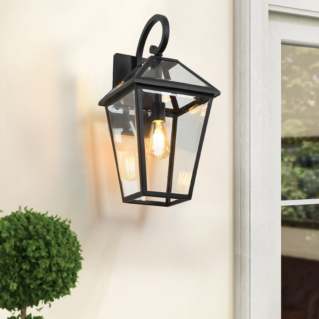 Waterproof Exterior Wall Lanterns with Glass