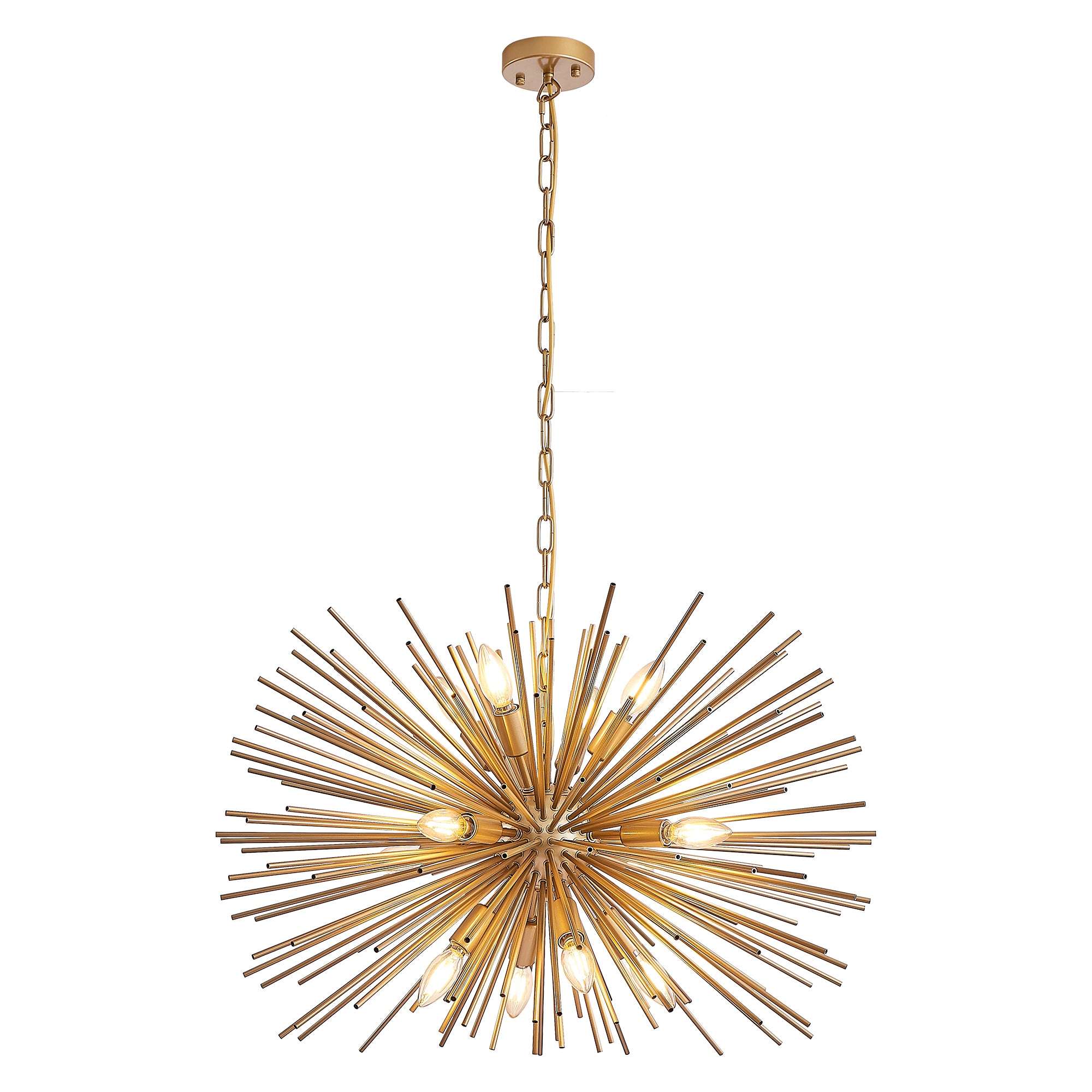 Gold Sputnik Solid Metal Light Fixture