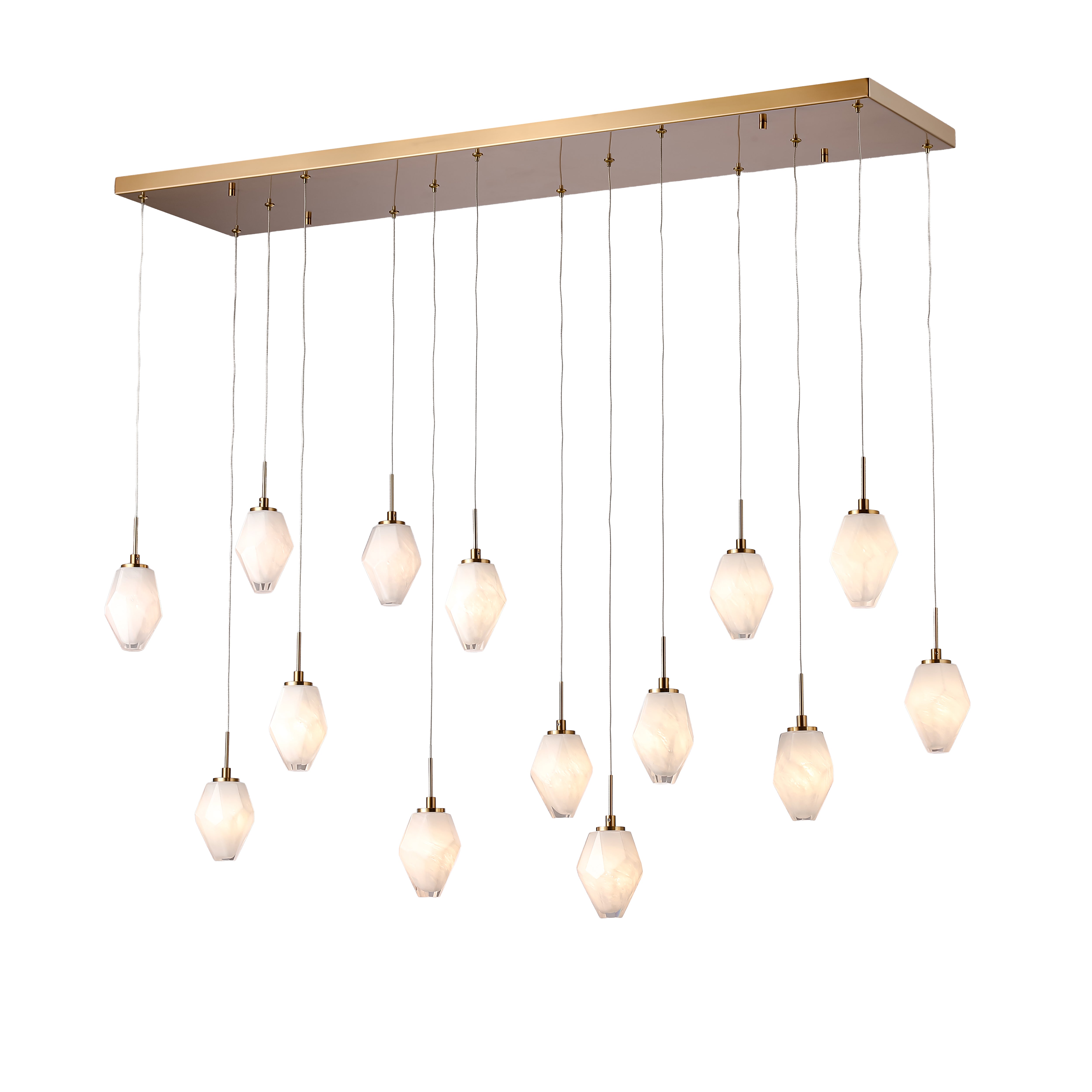 Bronze Handmade Glass Chandeliers