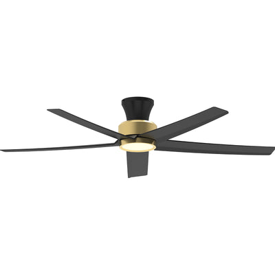 52" Ceiling Fan with LED Lights, Gold