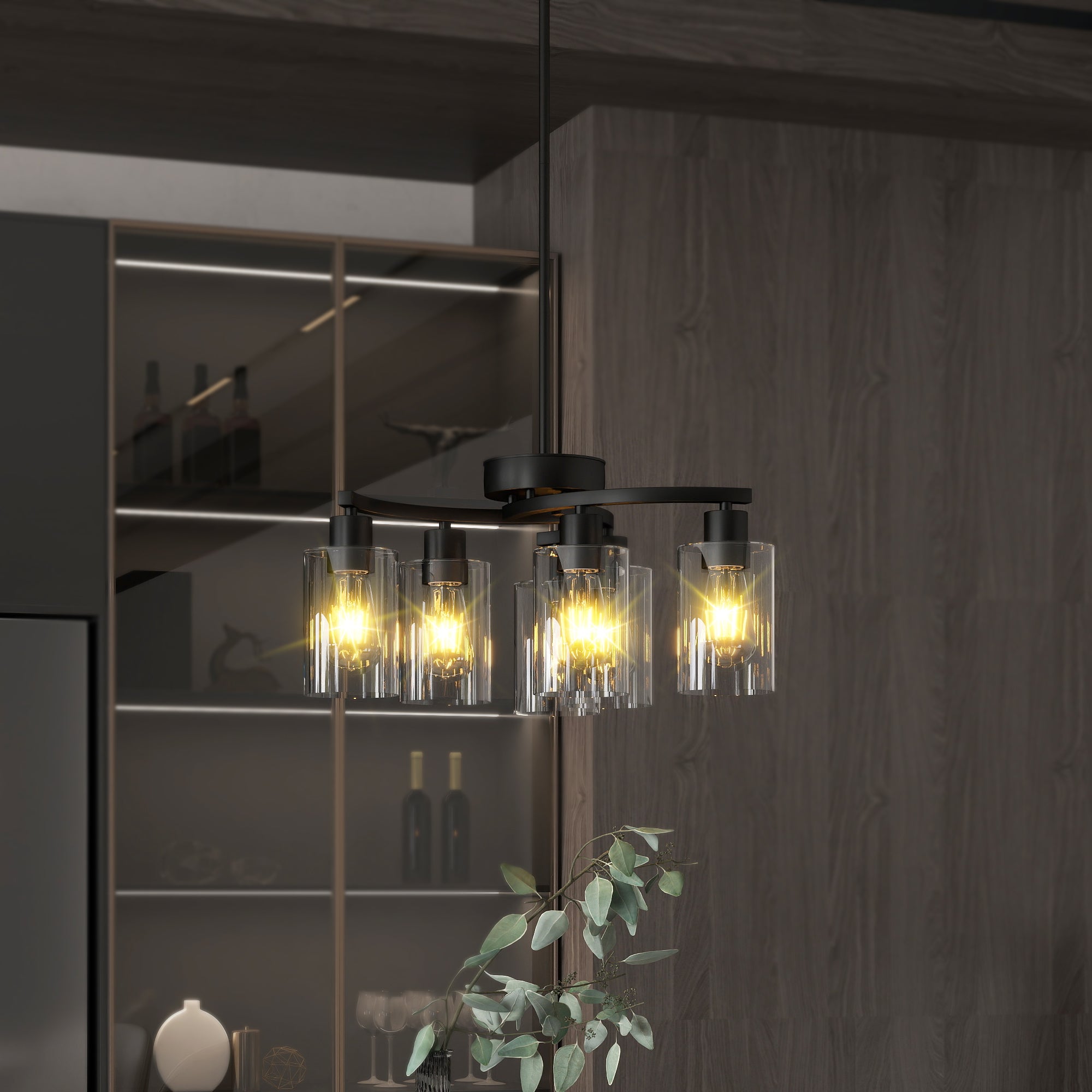Modern Glass Pendant Light for Dining Room