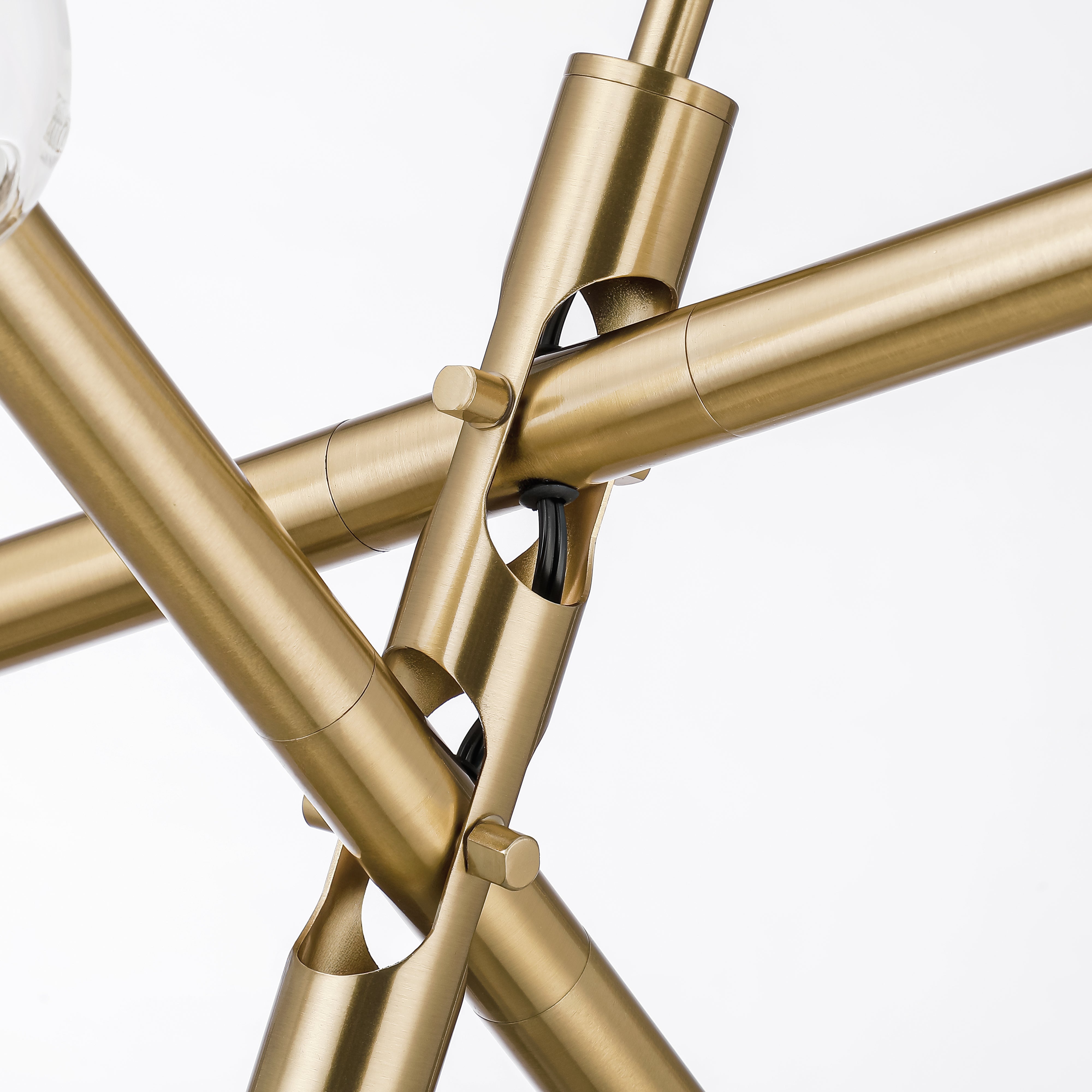 Double-glazed Glass Swing Arm Chandelier