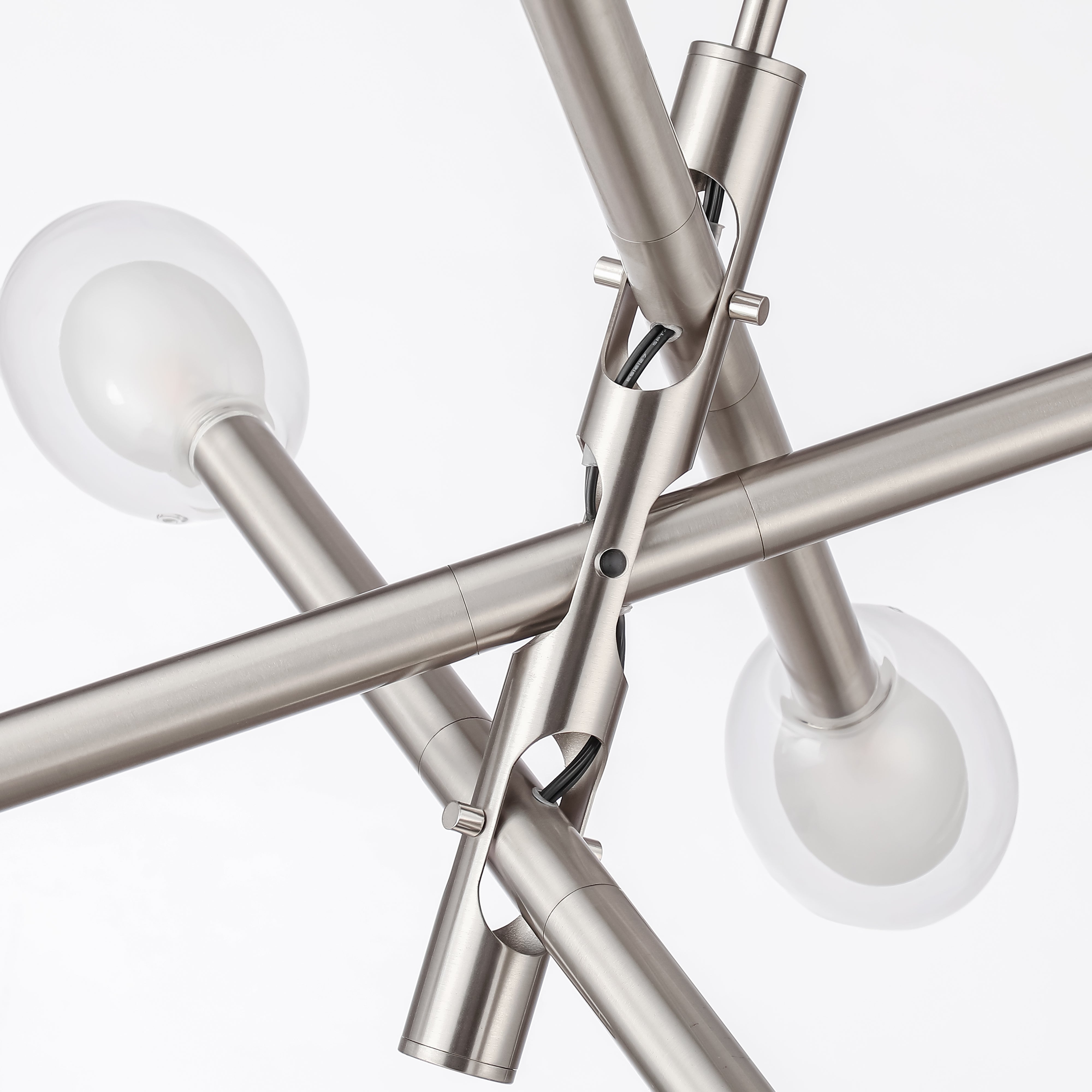 Double-glazed Glass Swing Arm Chandelier