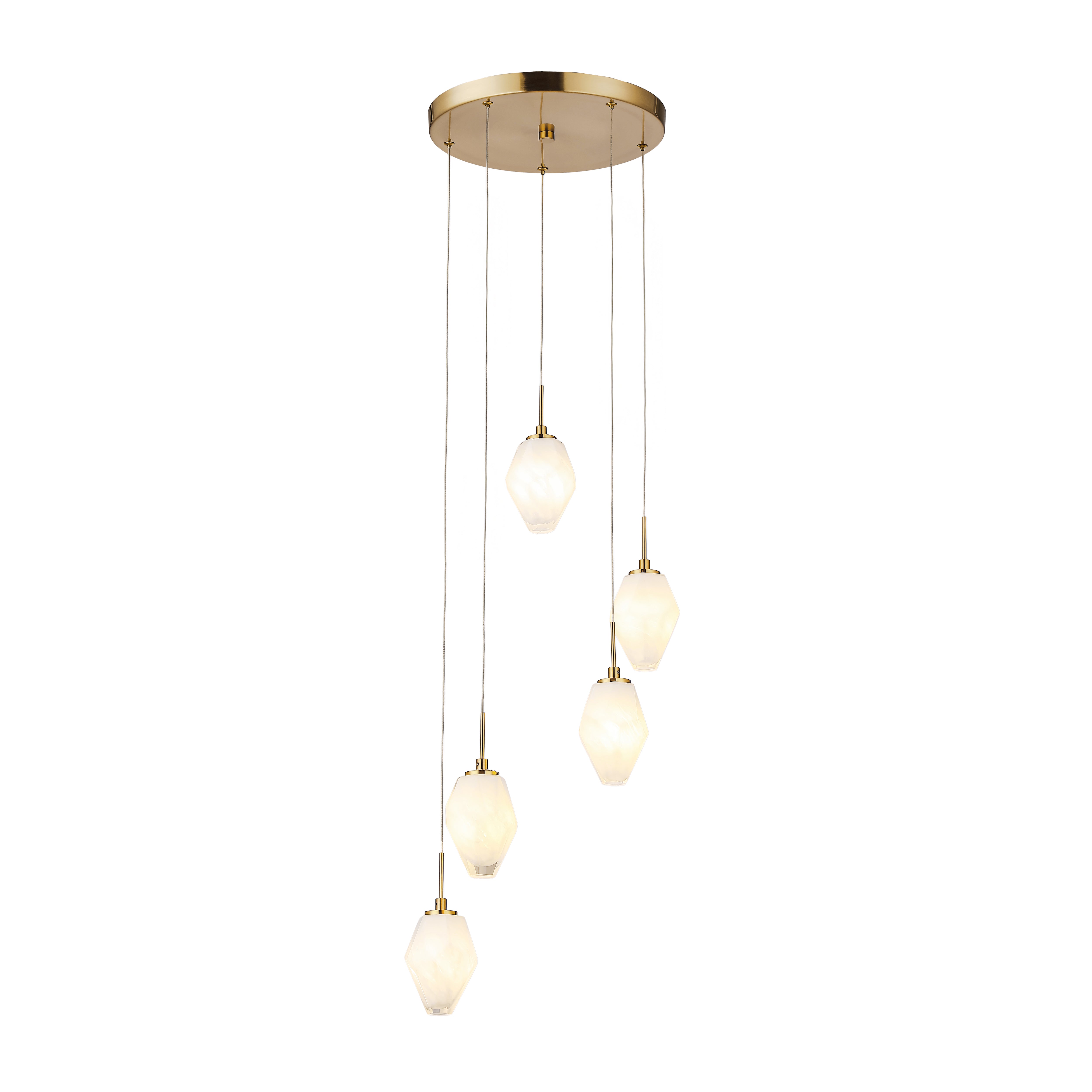 Bronze Handmade Glass Chandeliers