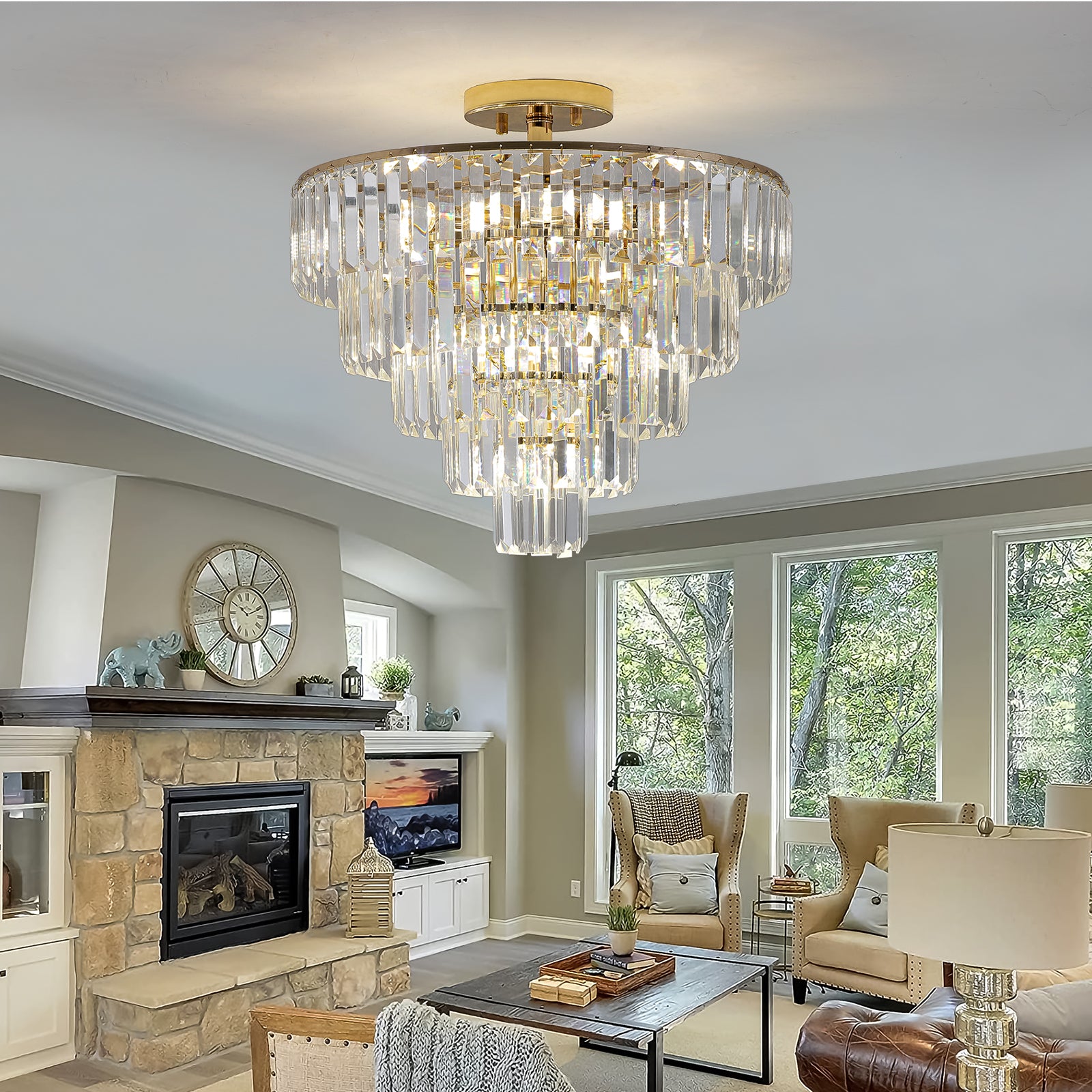Luxury  Flush Mount Light Fixture