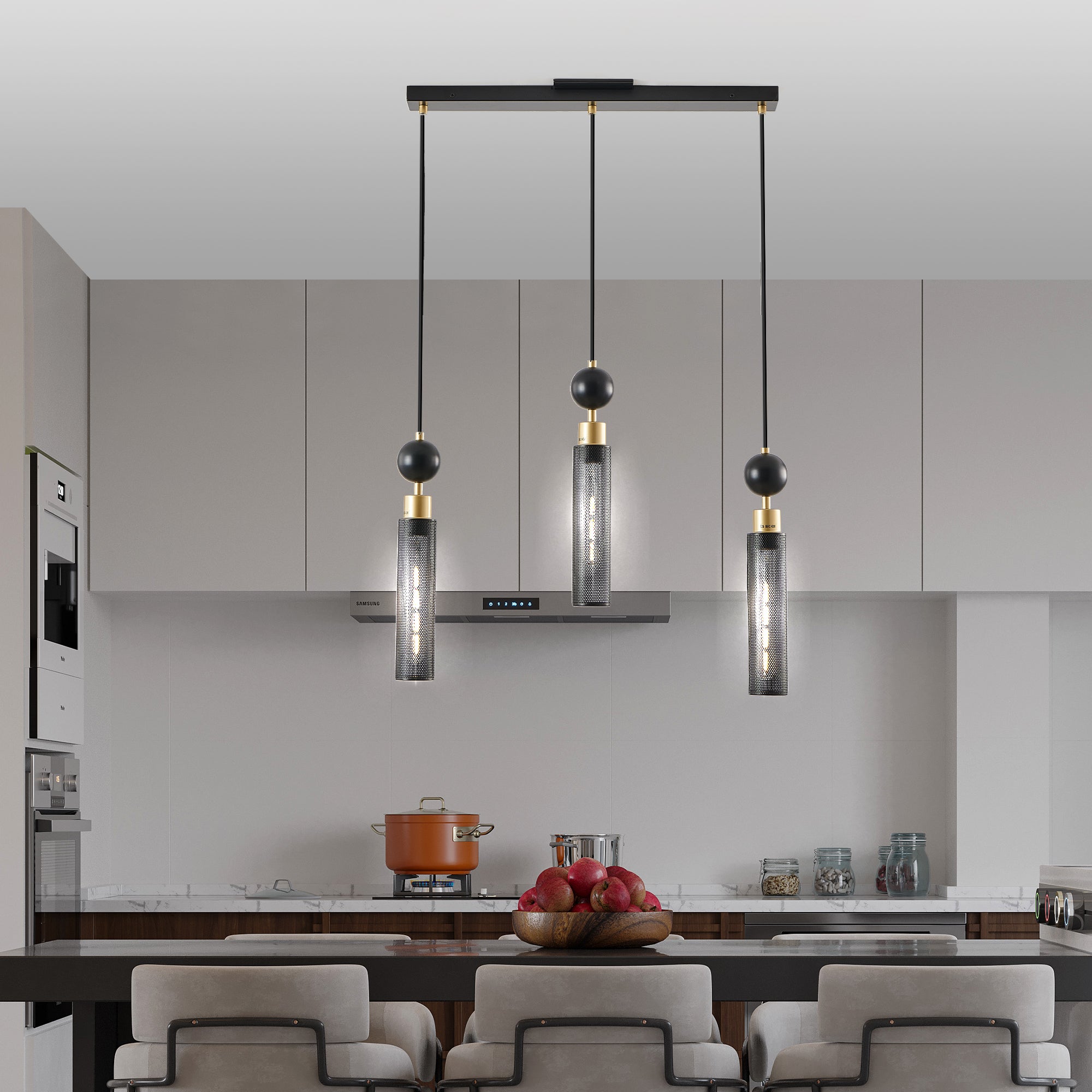 Linear LED Industrial Pendant Lighting