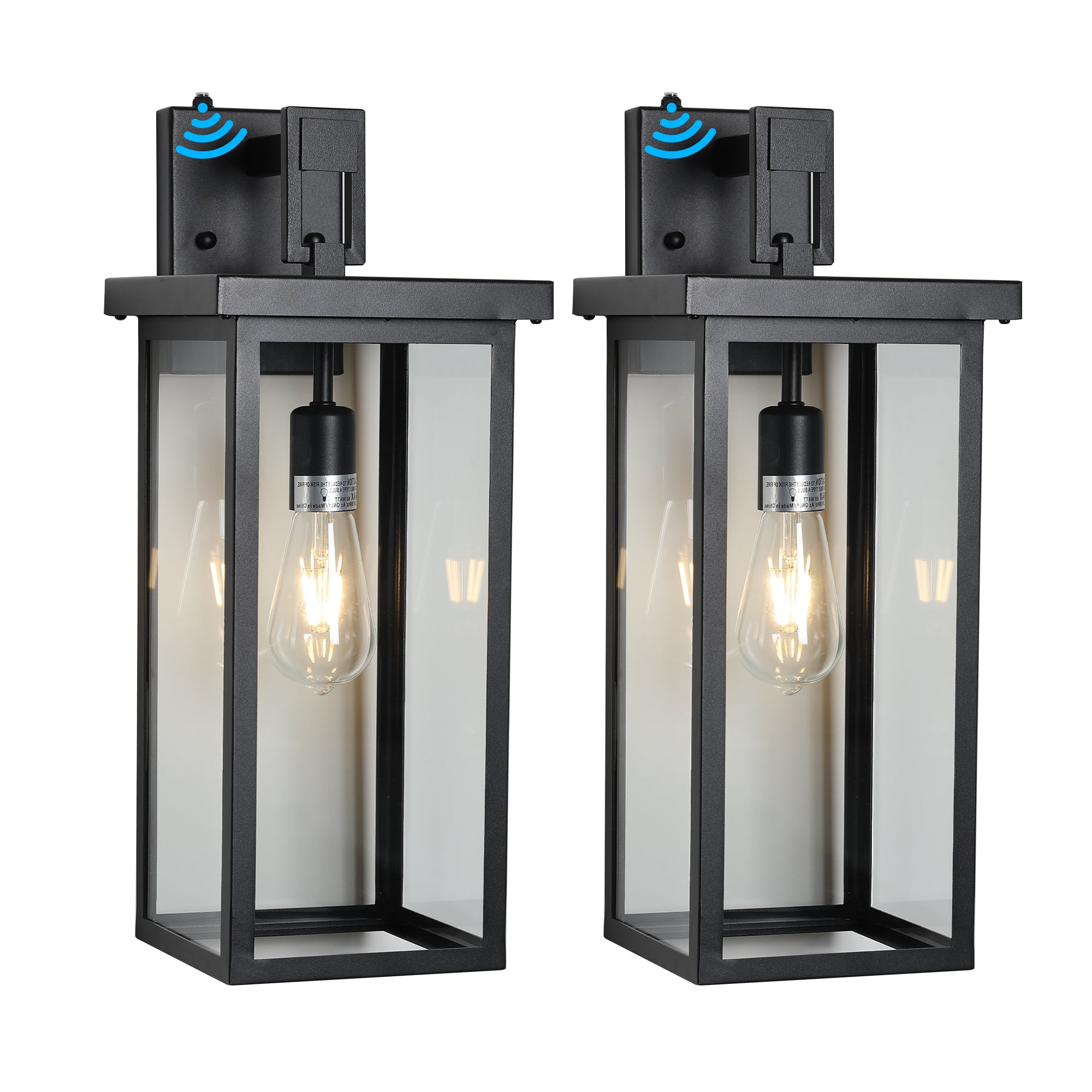 Outdoor Light Sense/Switch Contal Wall Light, 2 Packs