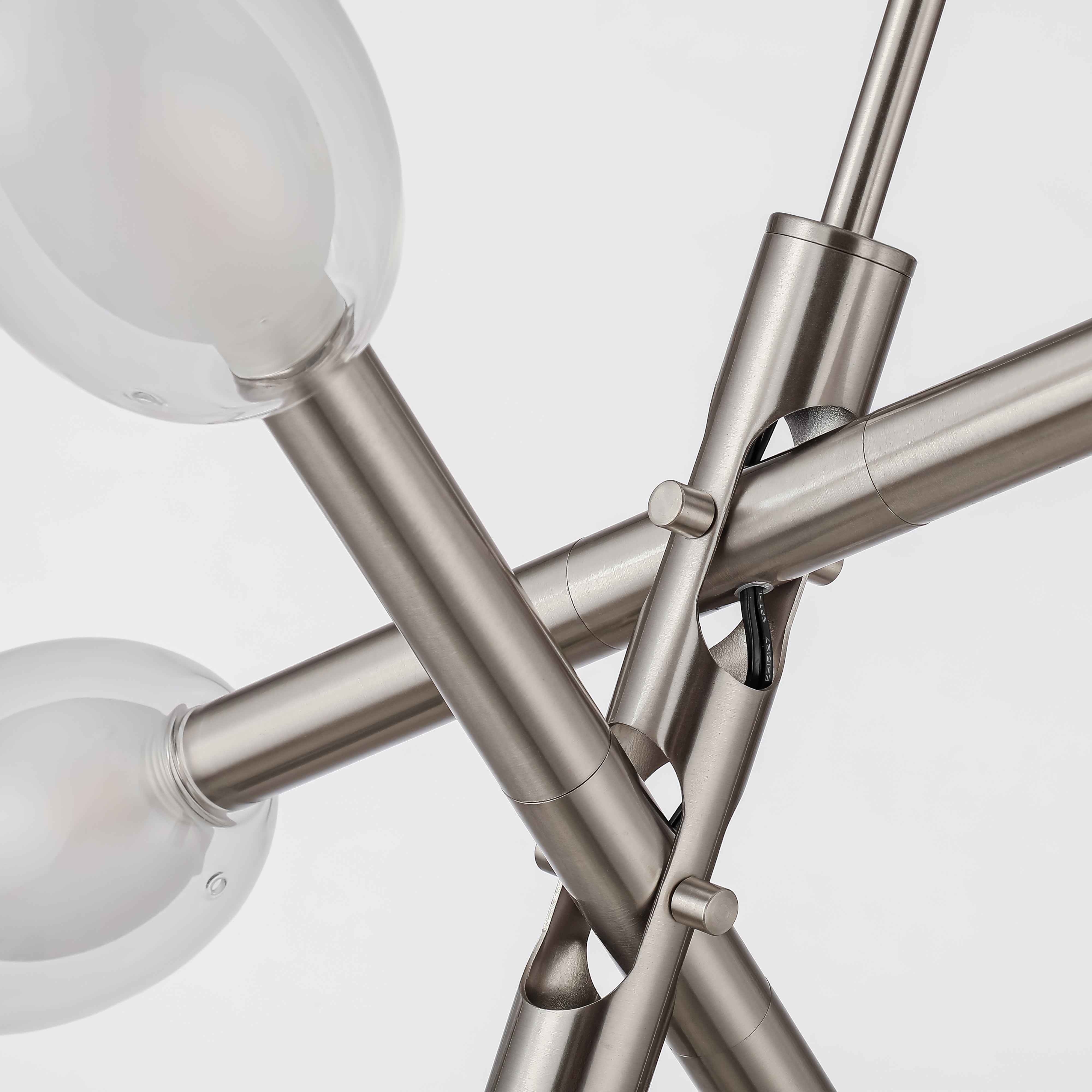 Double-glazed Glass Swing Arm Chandelier