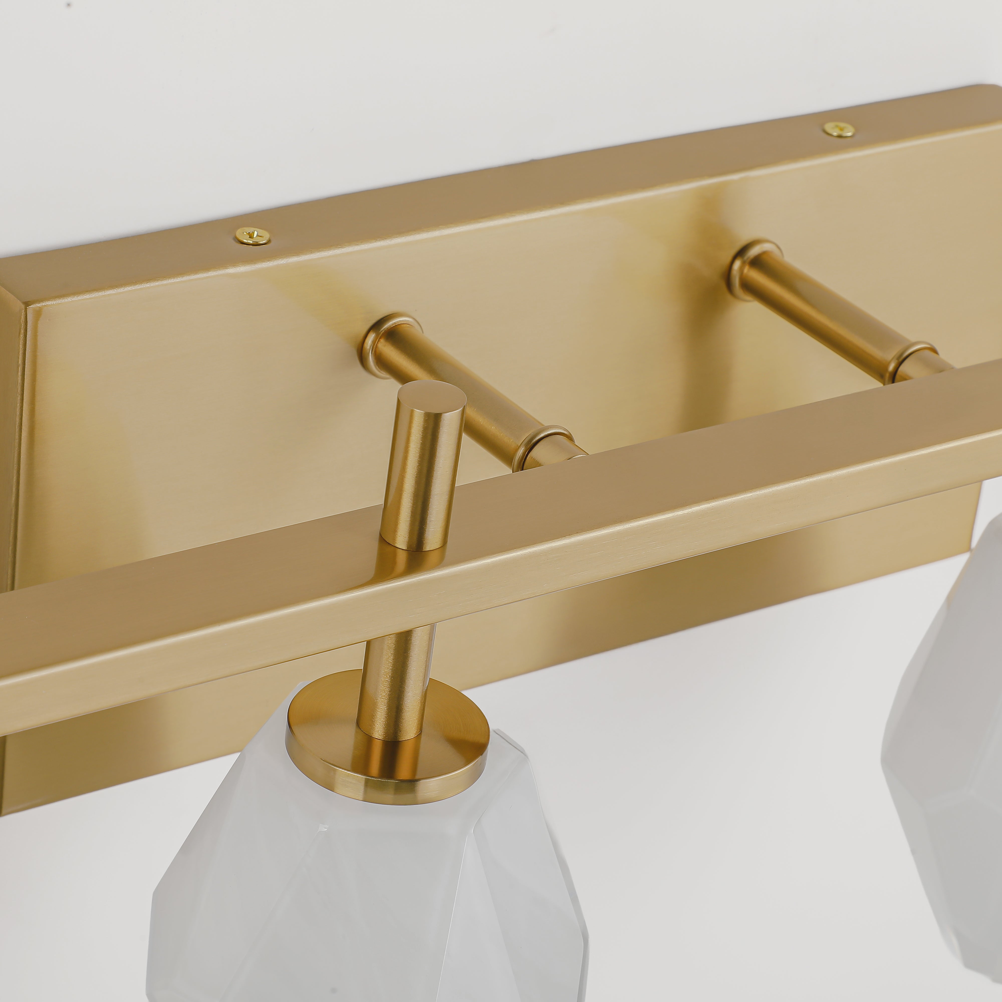 Modern Handmade Glass Wall Light Antique Brass Finish