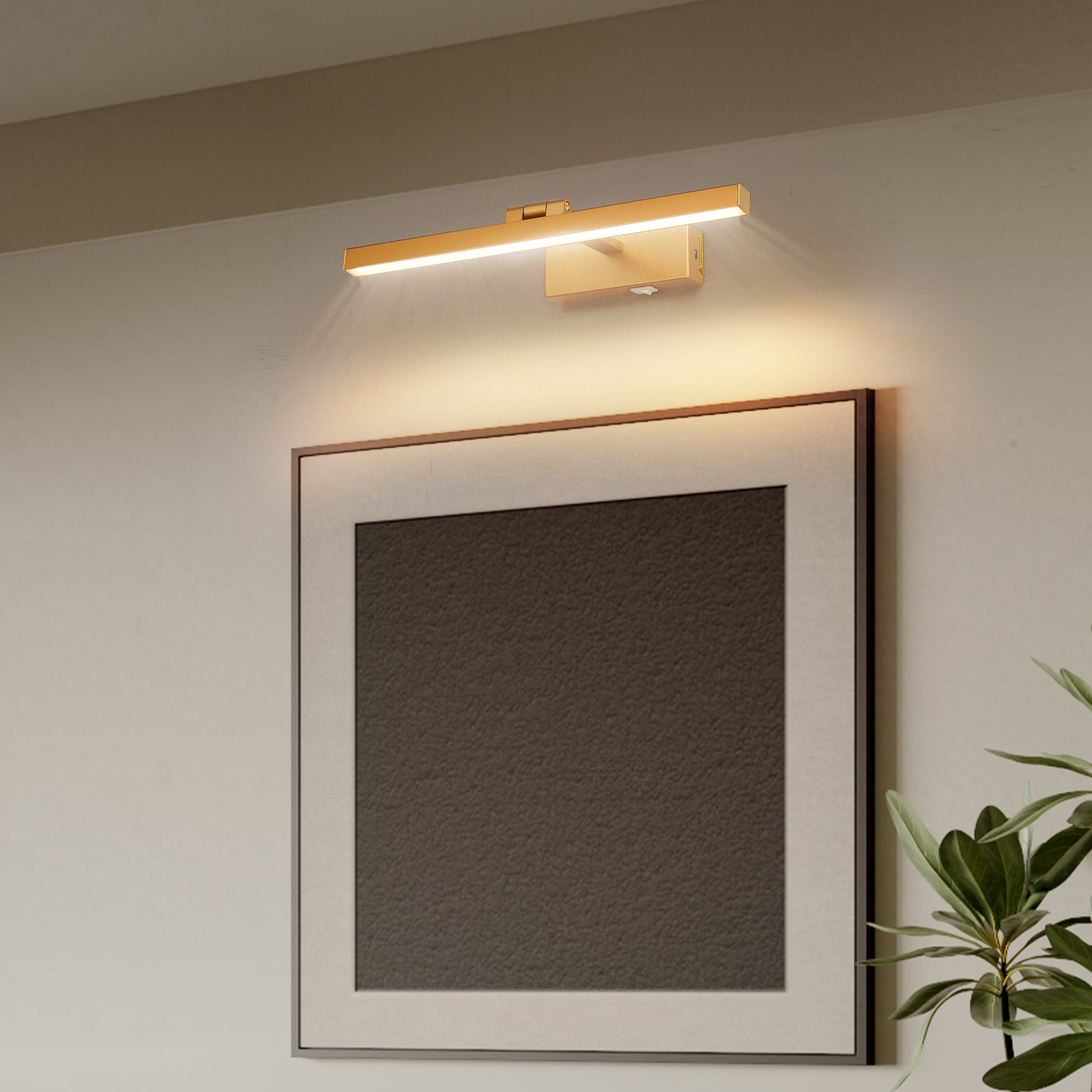 Rechargable Wall Lights Rotatable Sconce with Remote Control