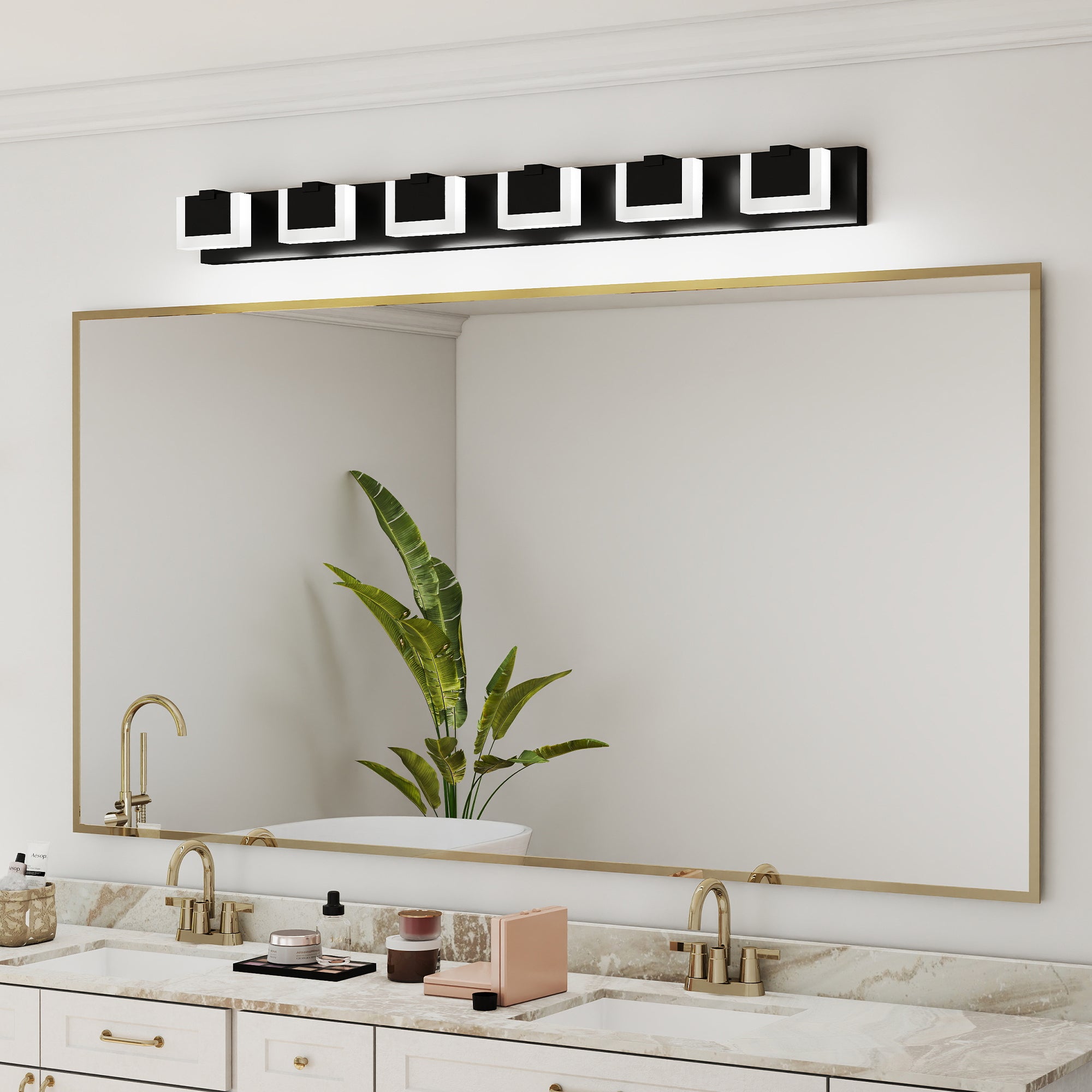 Modern Black Bathroom Wall Lighting Fixtures