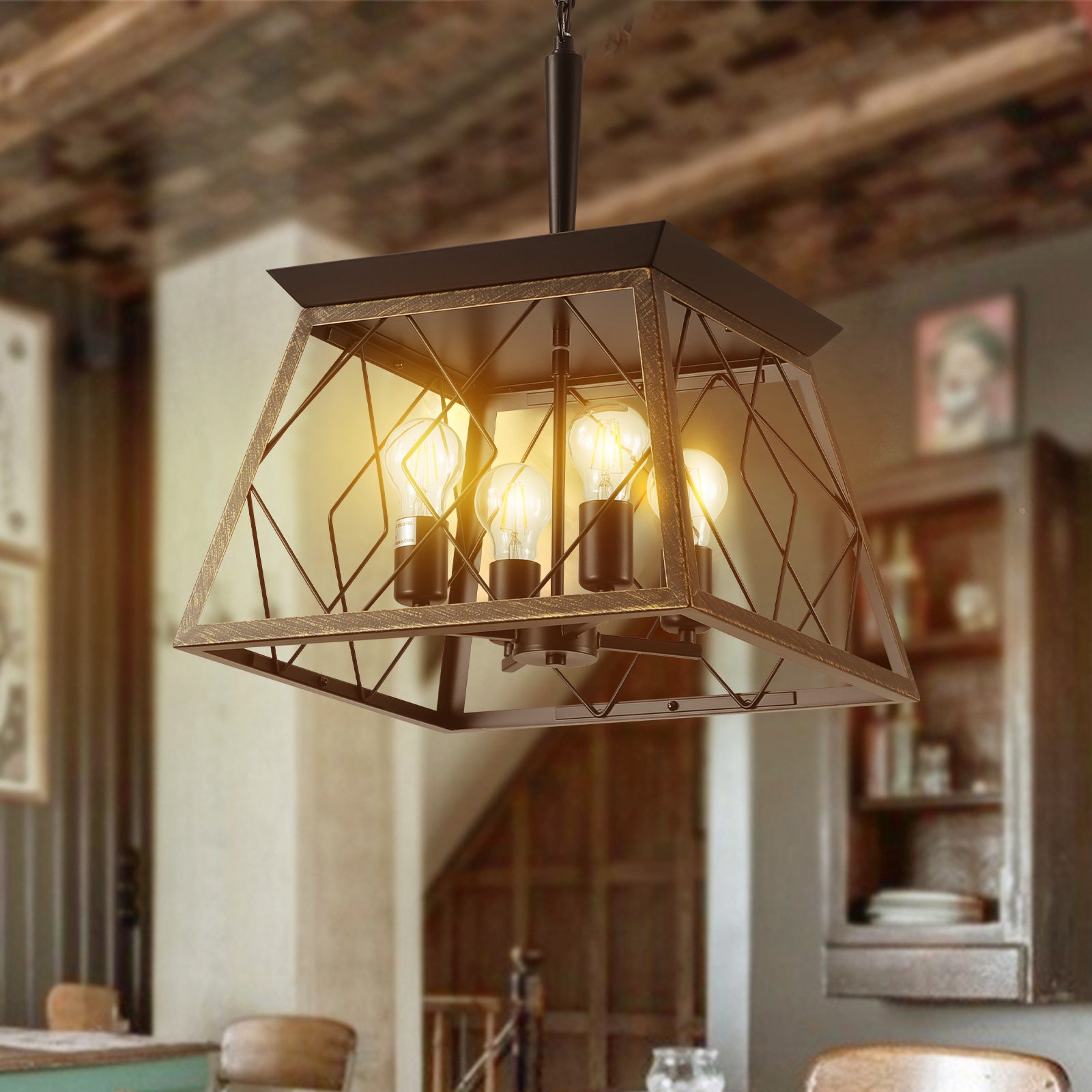 Farmhouse Pendant Dining Room Light Fixture
