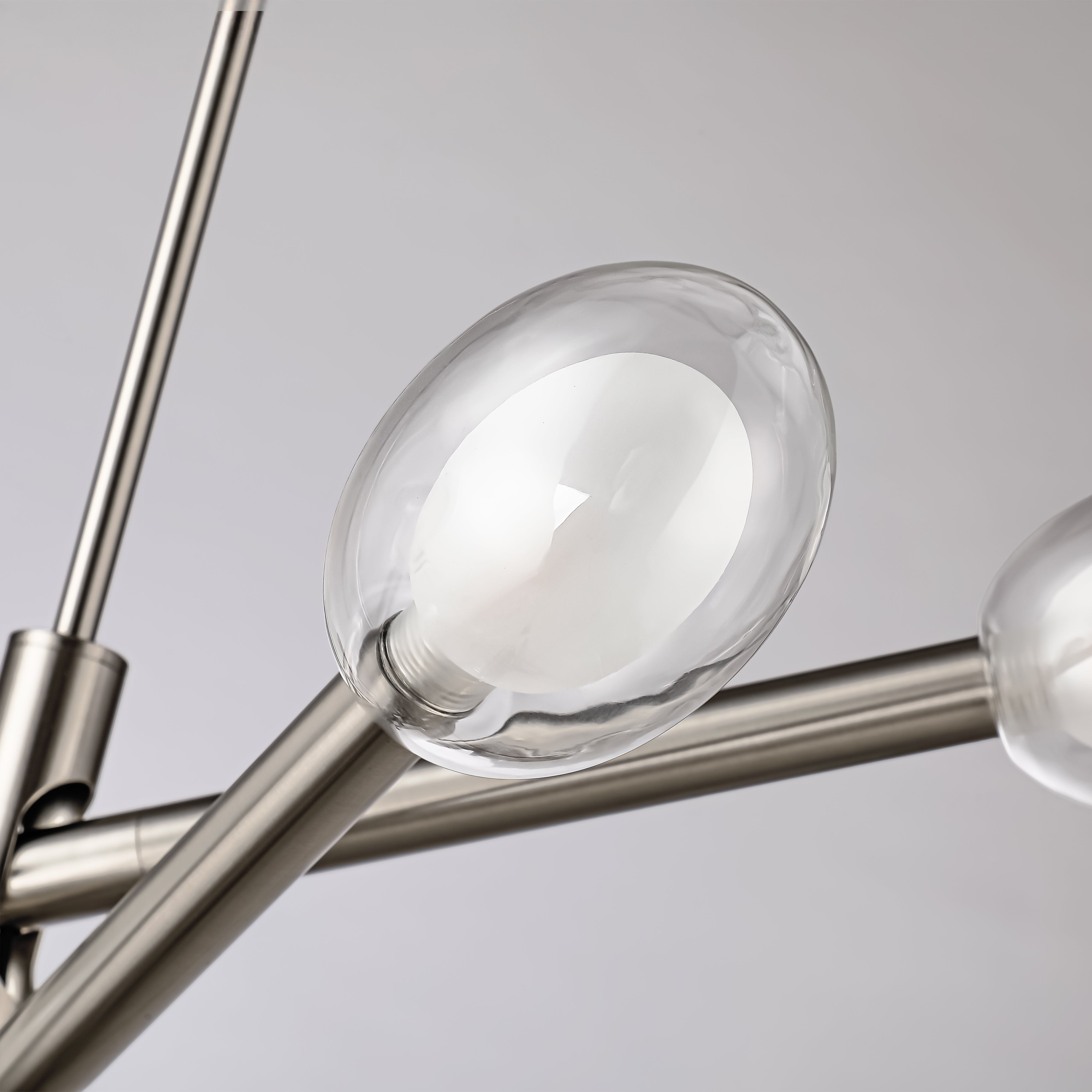 Double-glazed Glass Swing Arm Chandelier