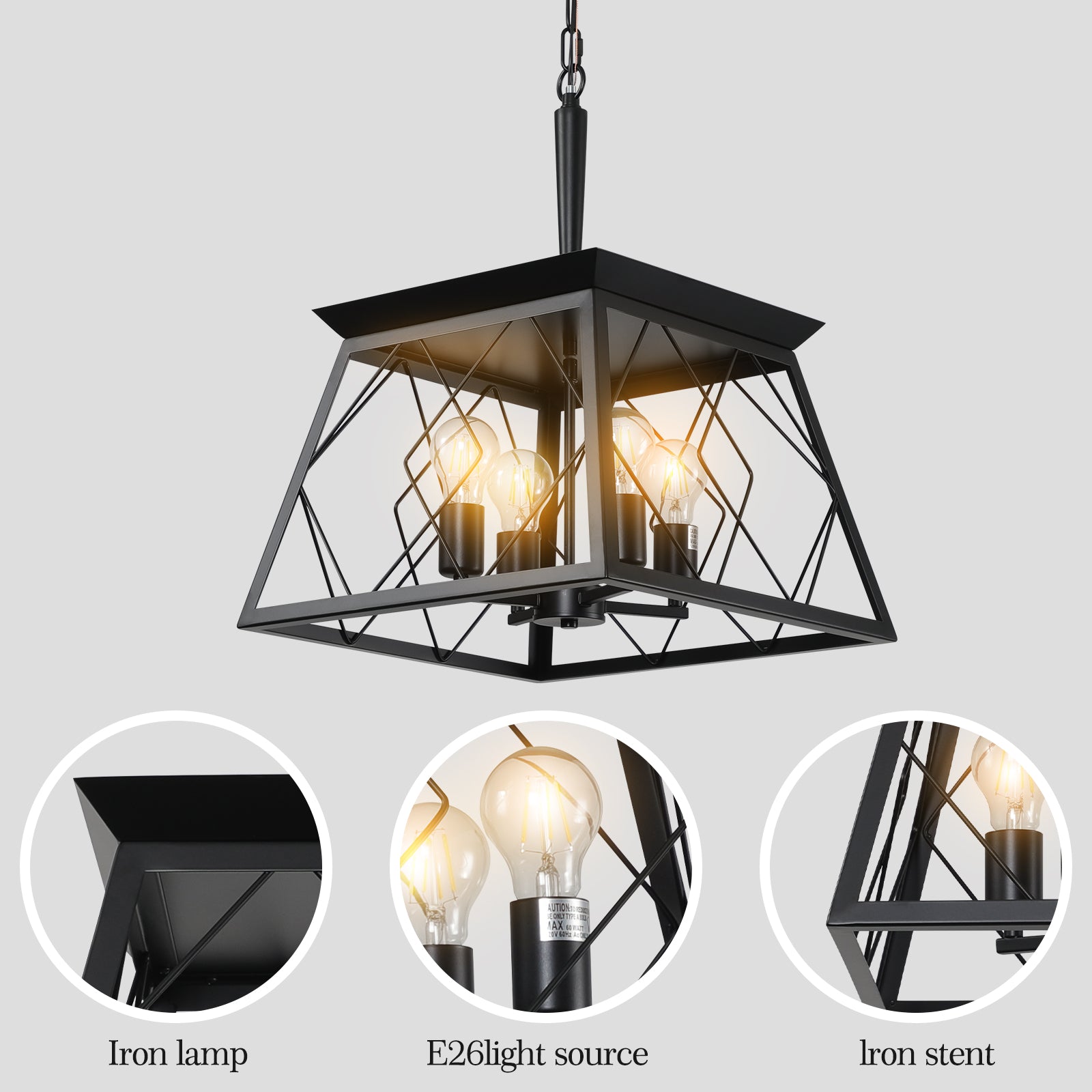 Farmhouse Pendant Dining Room Light Fixture