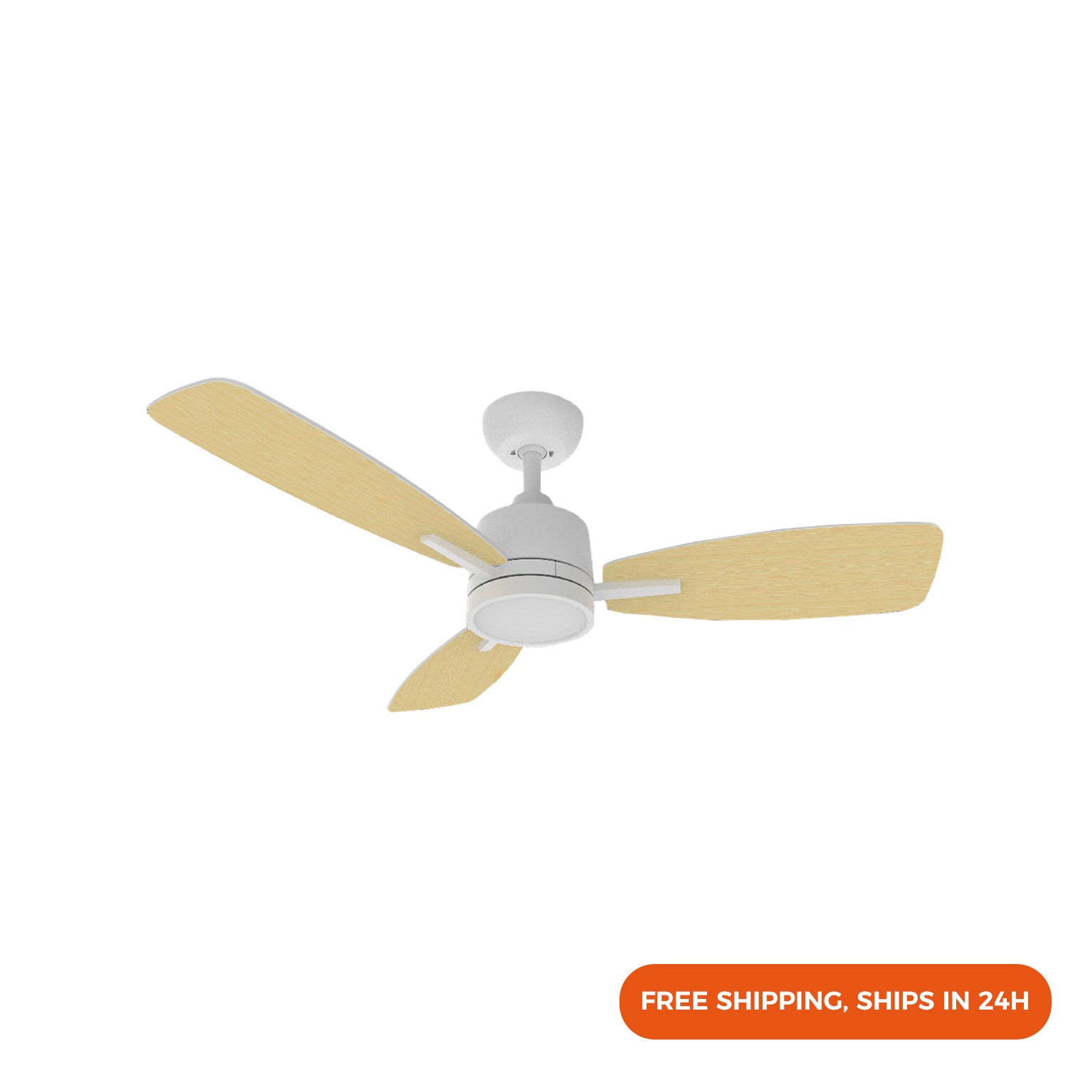 42" Downrod Style with 3 Blades Fan Lighting, 3CCT