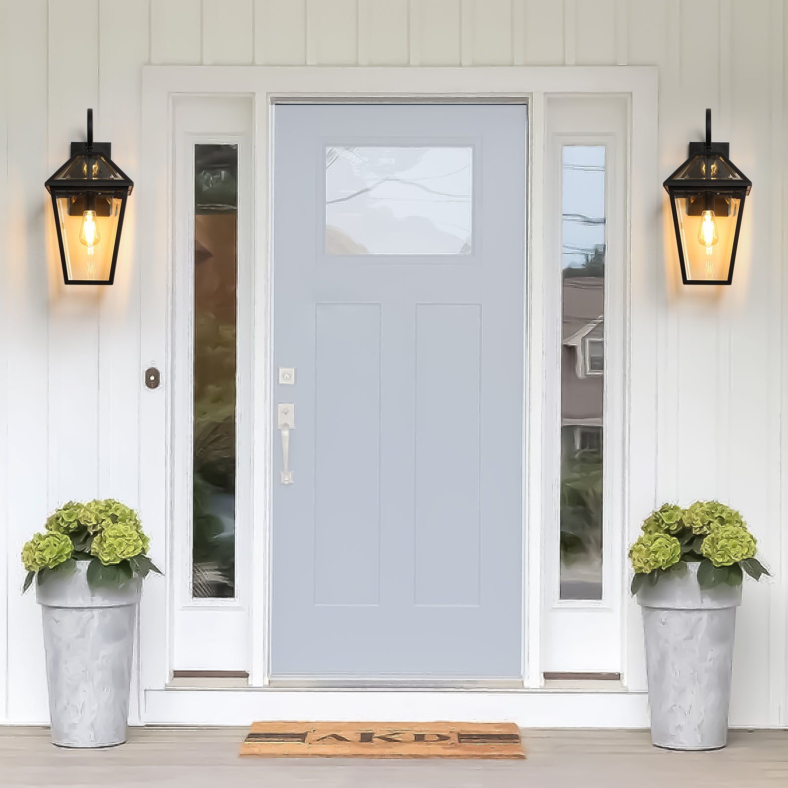 Waterproof Exterior Wall Lanterns with Glass