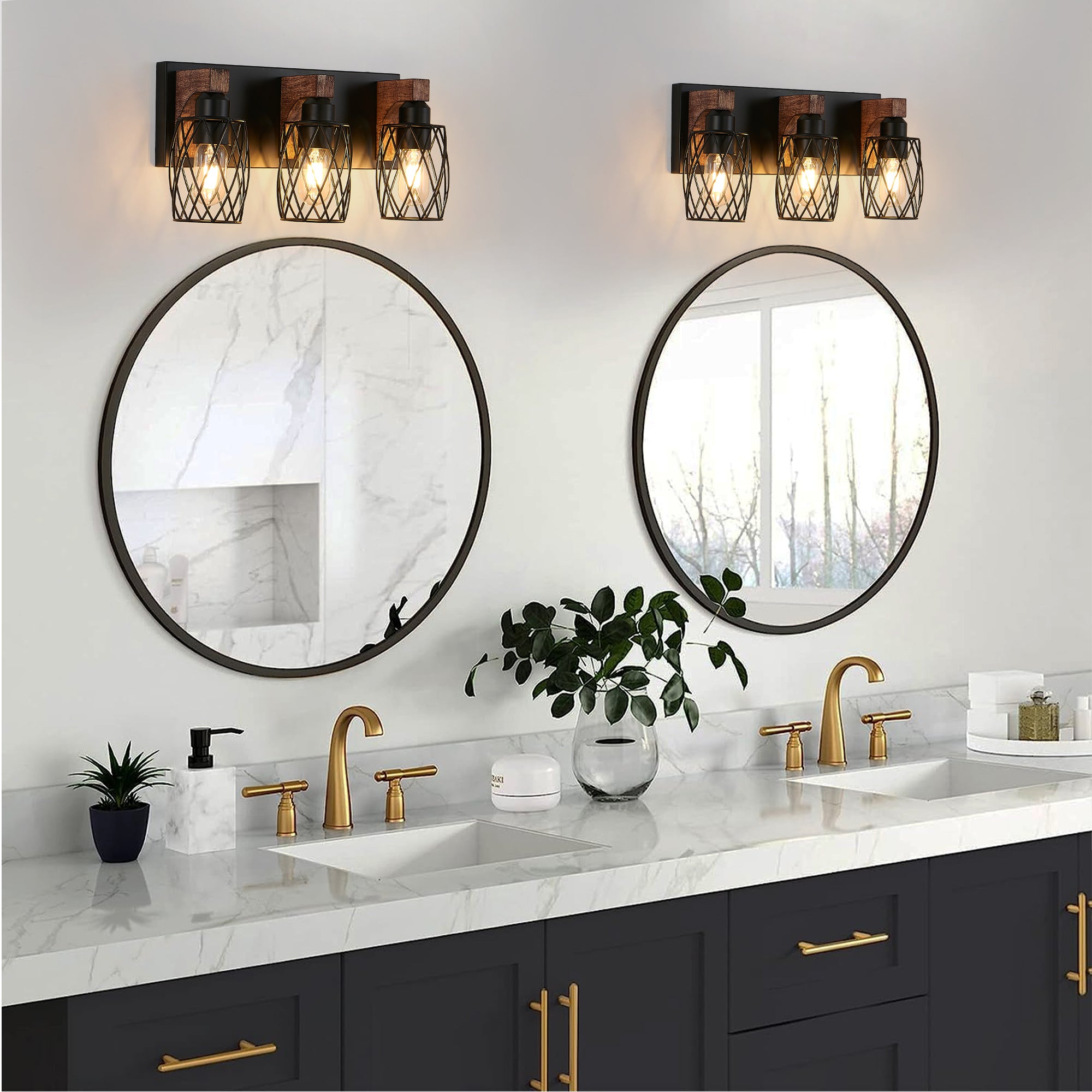 Farmhouse Bathroom Vanity Light Fixtures