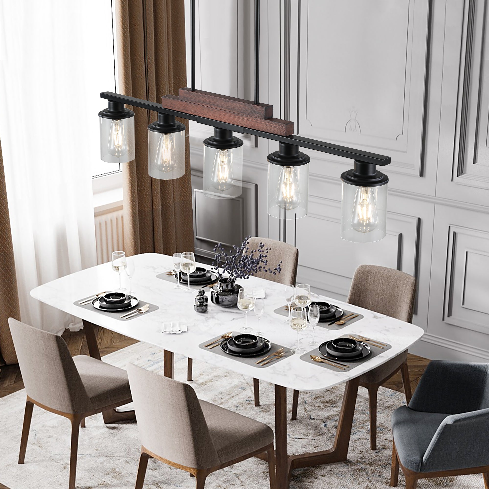 5-Light Dining Room Light Fixture