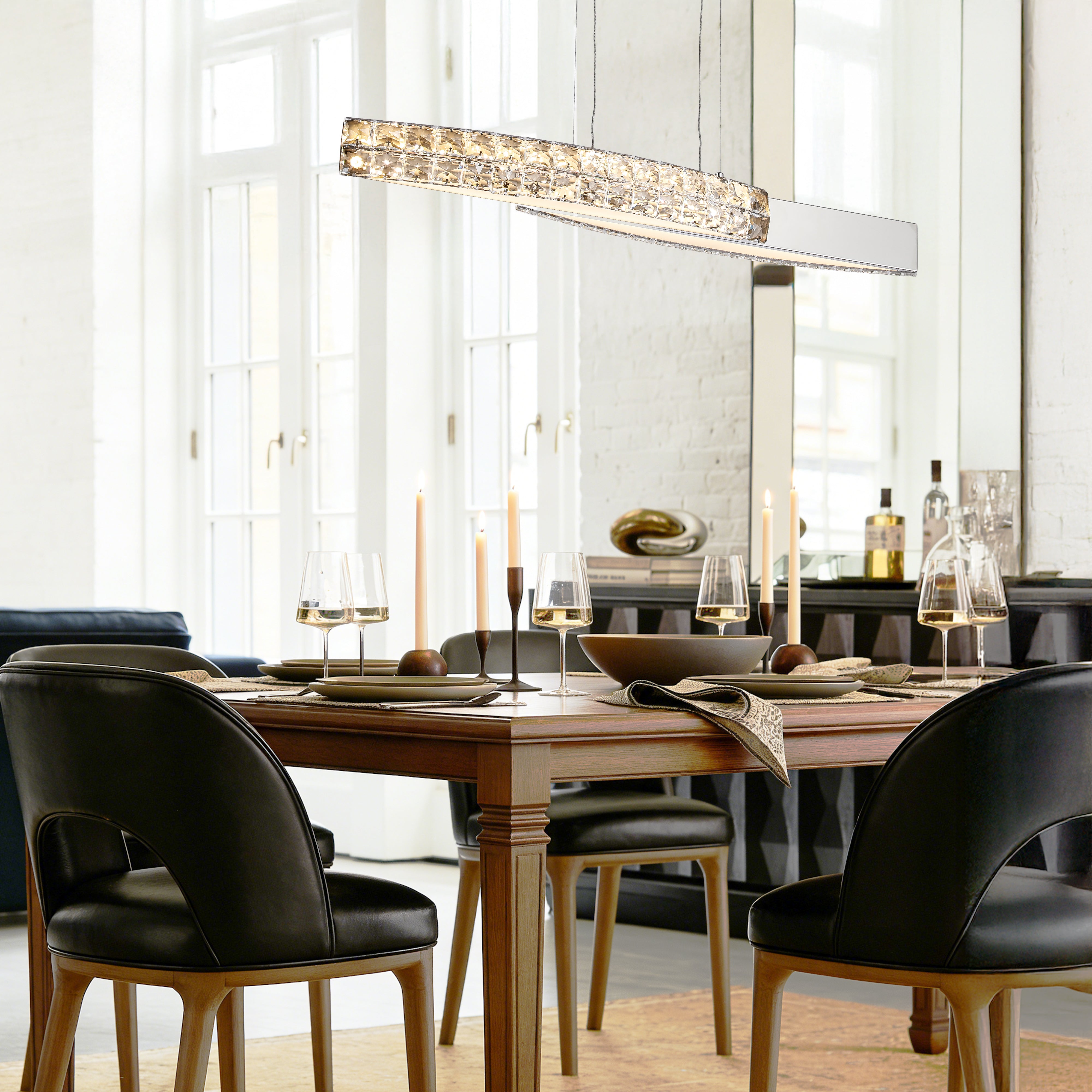 Crystal Dining Room Pendant Light