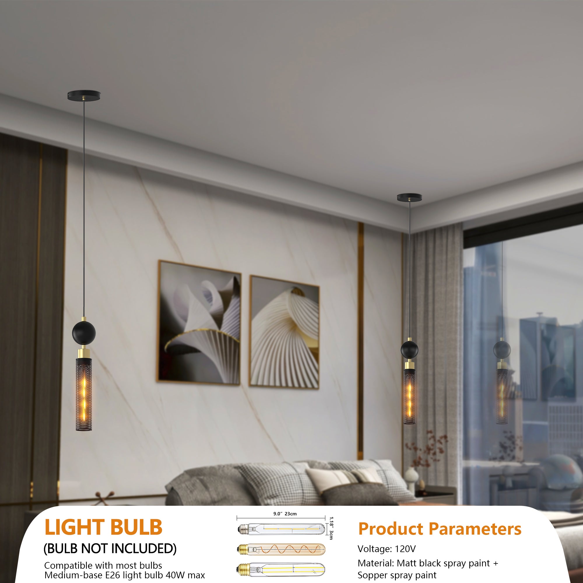 Linear LED Industrial Pendant Lighting