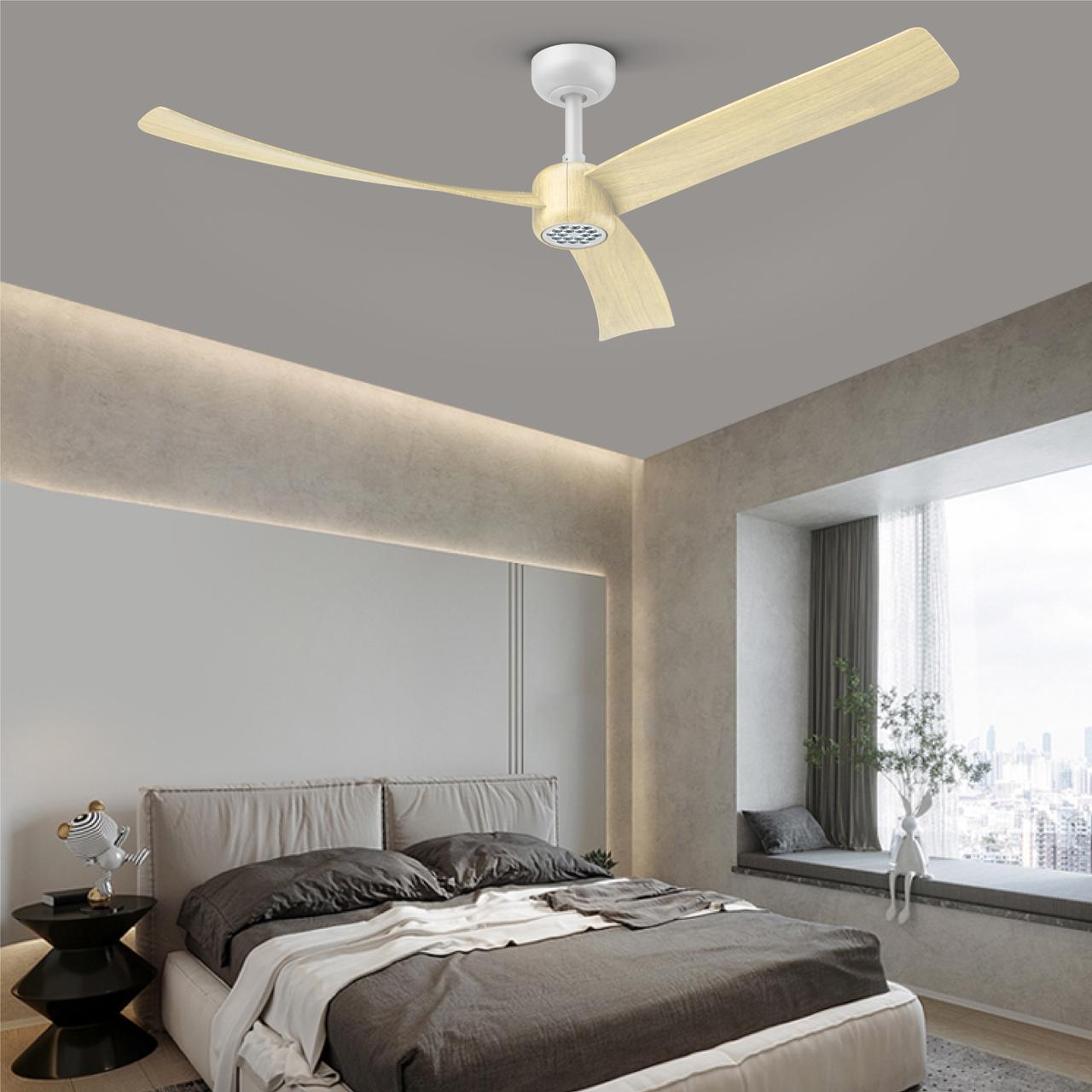 I3 52 Inch Downrod LED Fan Lighting, ABS Blades