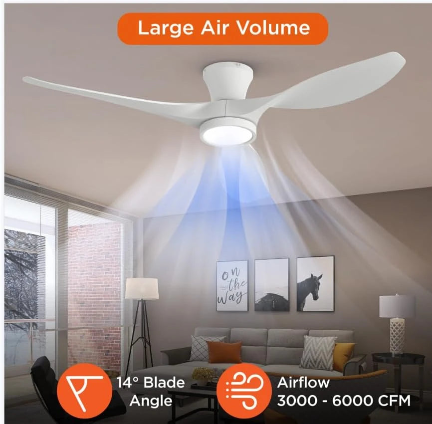 R3 52" Low Profile Ceiling Fan with Light