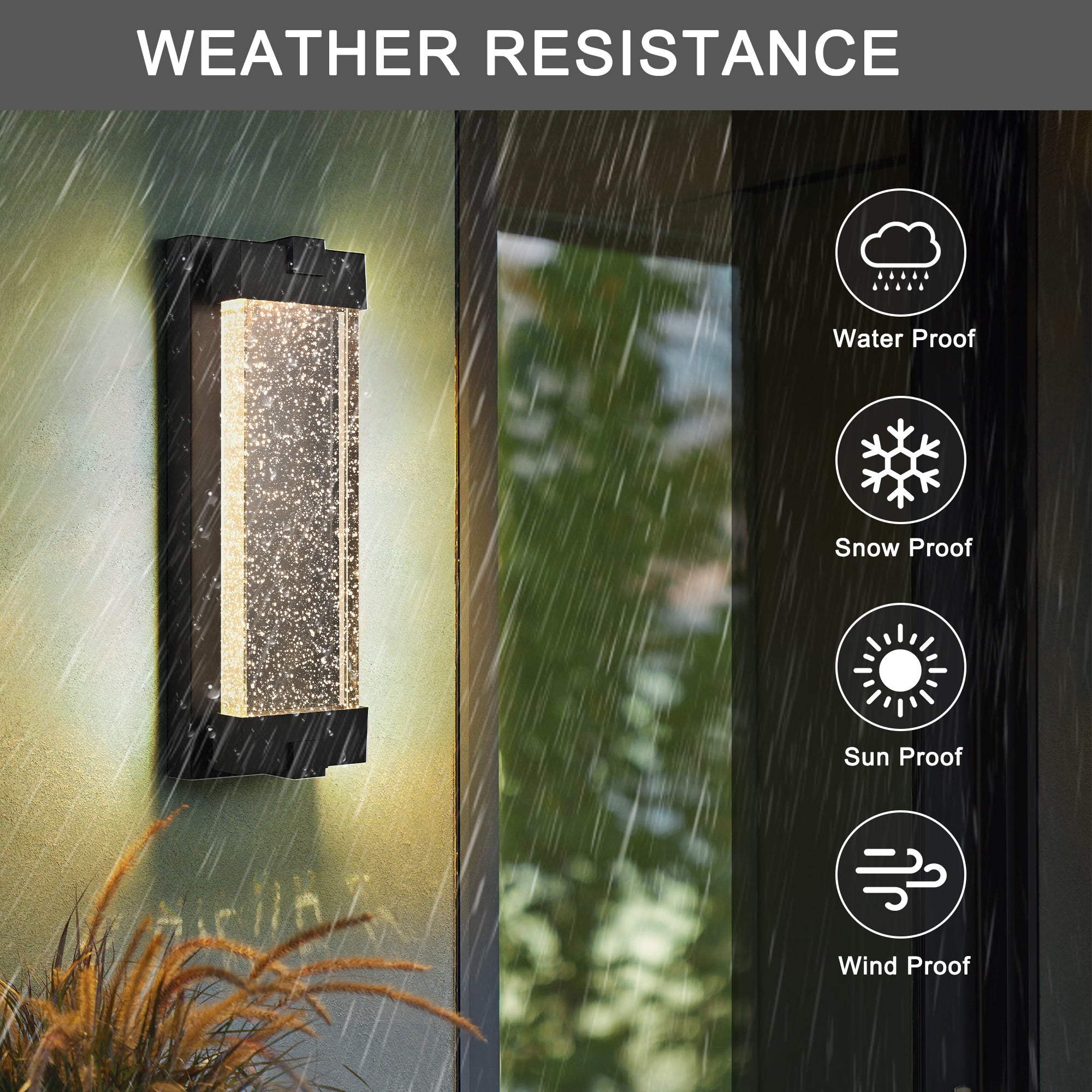 Outdoor Wall Lamp Integrated LED Reflects