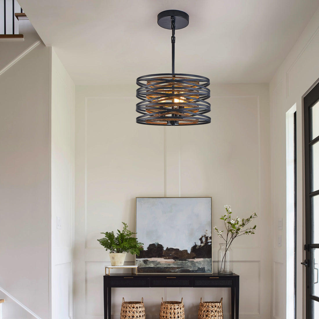 Black Walnut Farmhouse Pendant Light