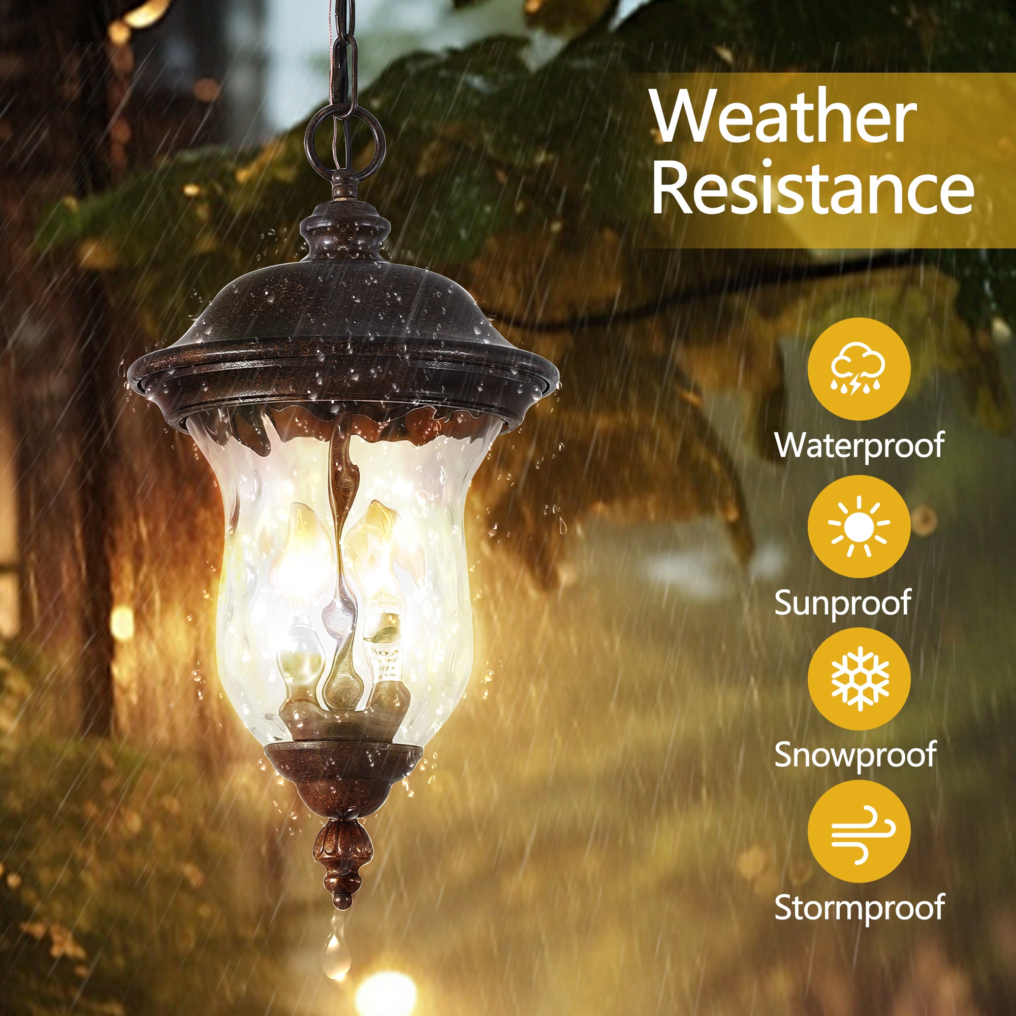 Exterior Waterproof Lantern Porch Light