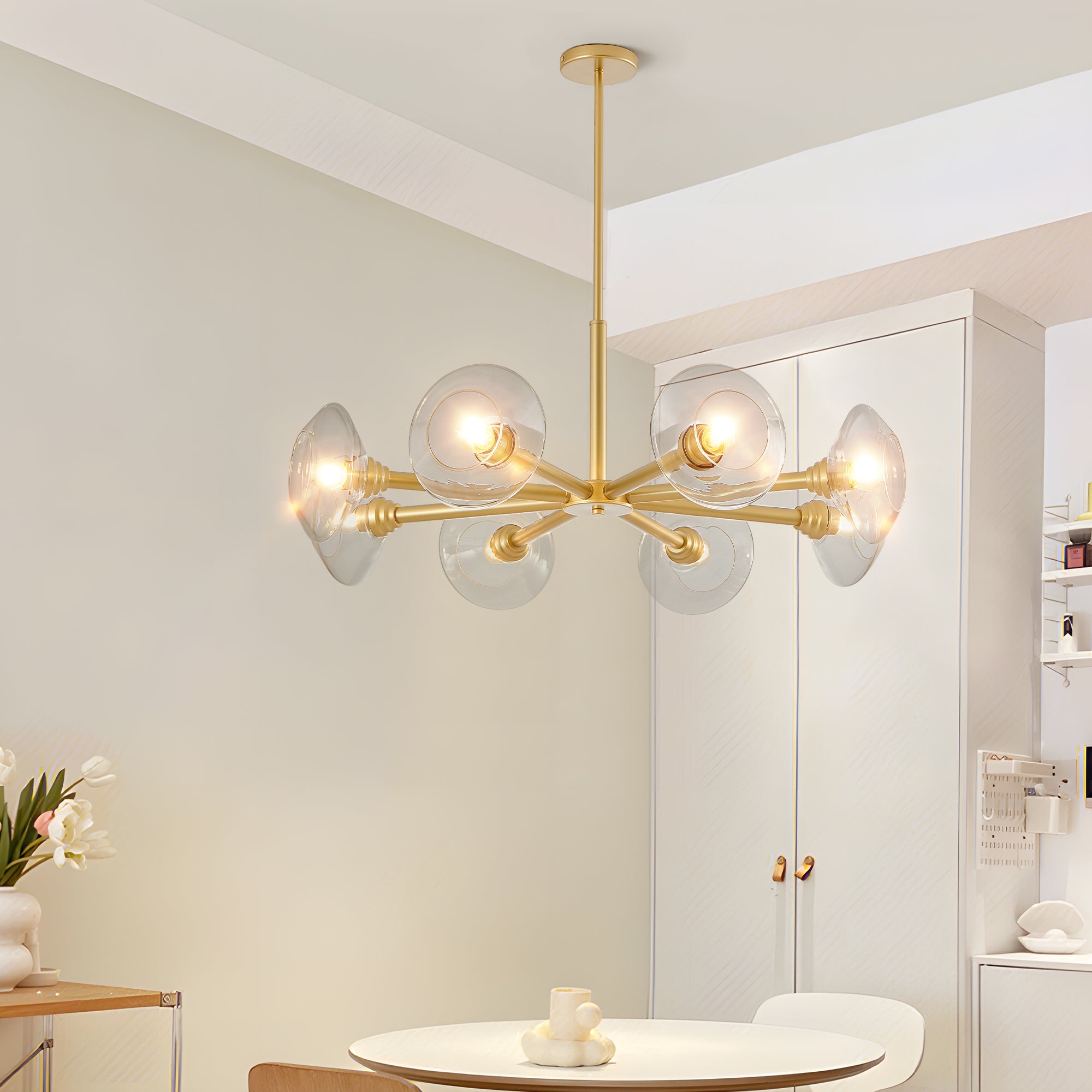 Globe Sputnik Gold Pendant Light