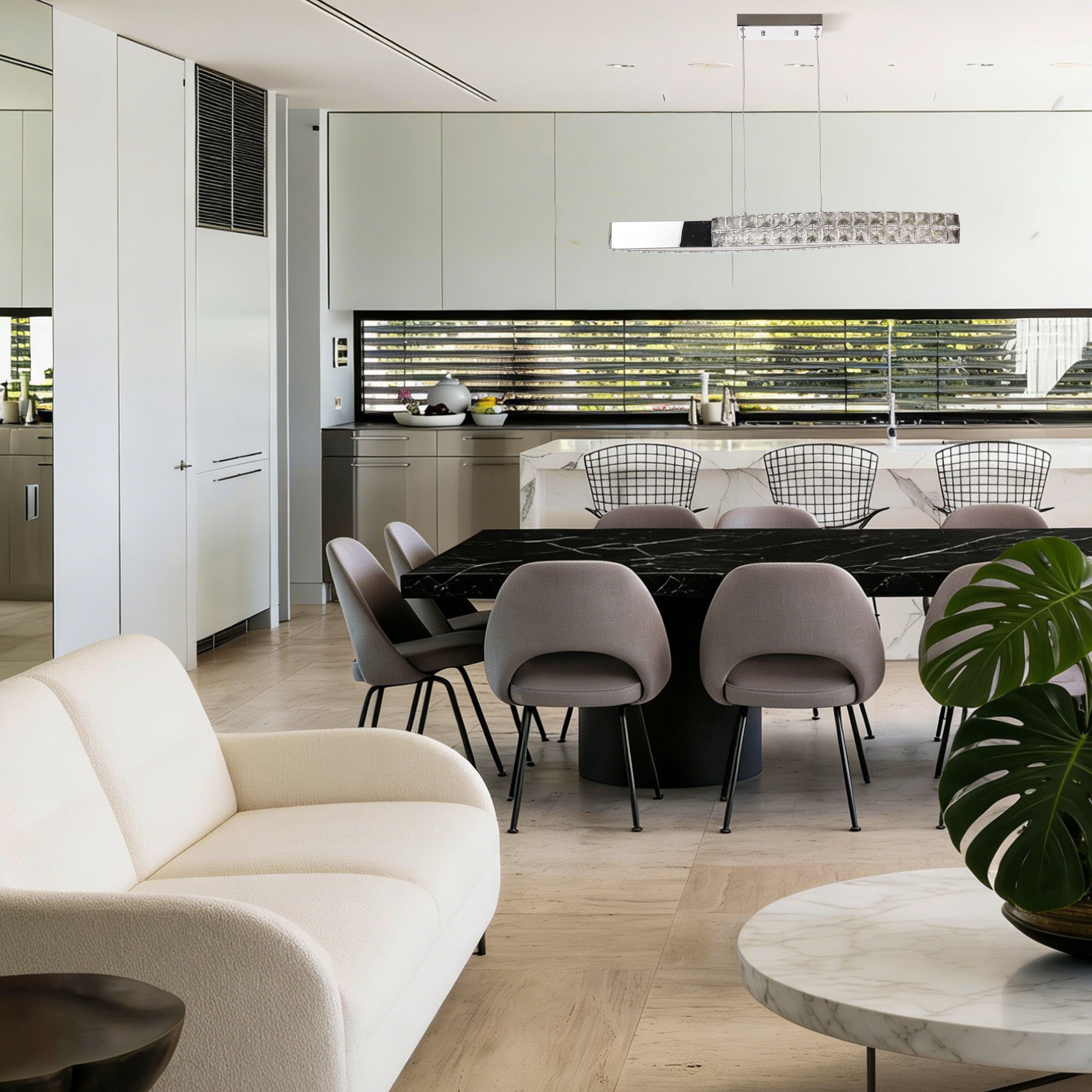 Crystal Dining Room Pendant Light